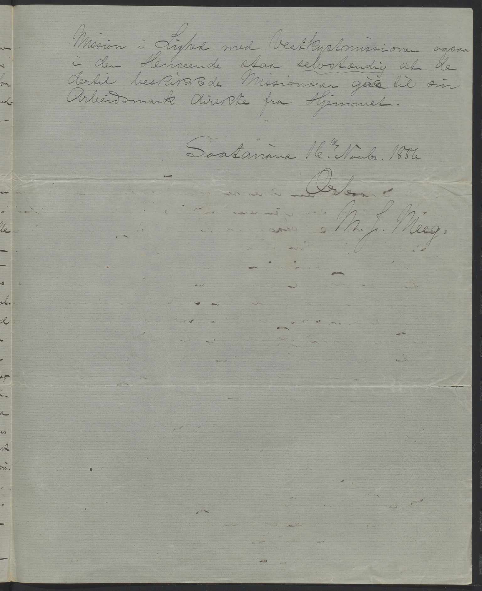 Det Norske Misjonsselskap - hovedadministrasjonen, VID/MA-A-1045/D/Da/Daa/L0036/0011: Konferansereferat og årsberetninger / Konferansereferat fra Madagaskar Innland., 1886