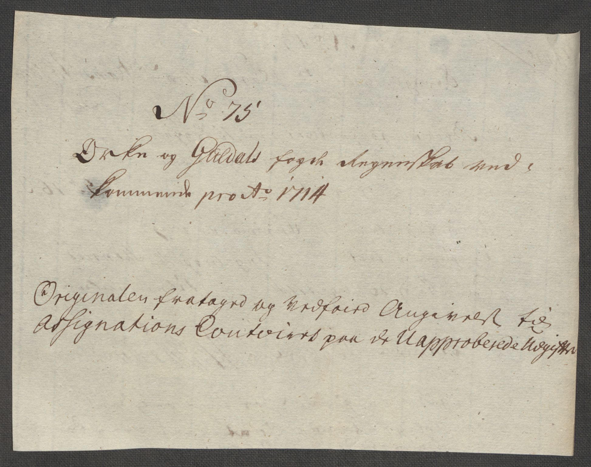 Rentekammeret inntil 1814, Reviderte regnskaper, Fogderegnskap, RA/EA-4092/R60/L3965: Fogderegnskap Orkdal og Gauldal, 1714, s. 470