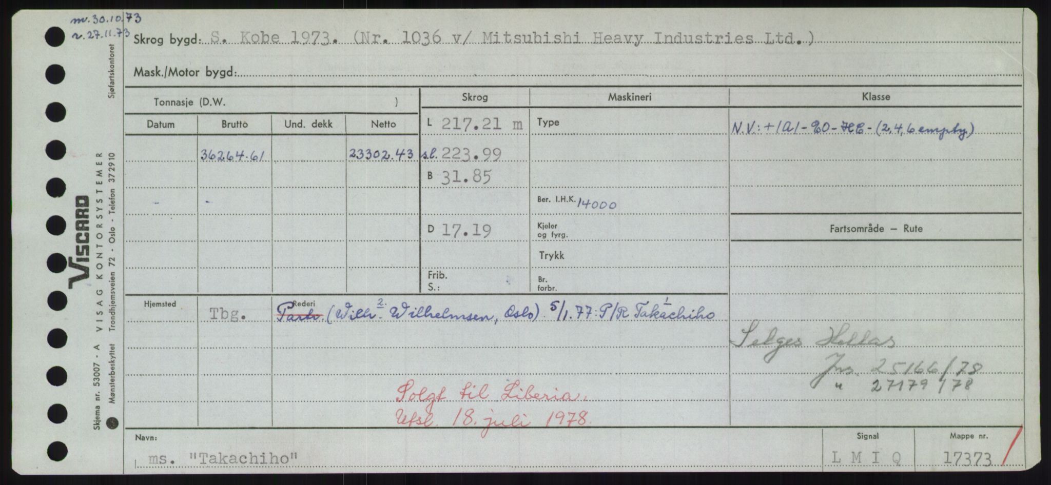 Sjøfartsdirektoratet med forløpere, Skipsmålingen, RA/S-1627/H/Hd/L0038: Fartøy, T-Th, s. 77