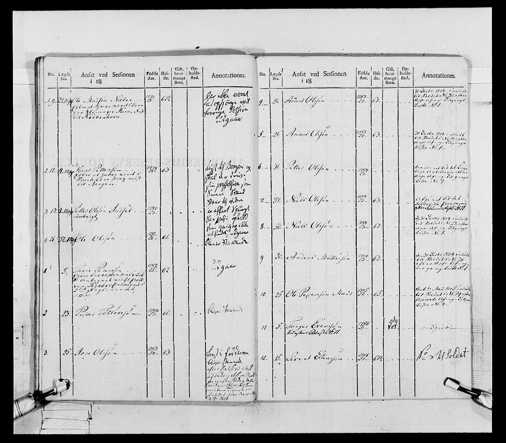 Generalitets- og kommissariatskollegiet, Det kongelige norske kommissariatskollegium, AV/RA-EA-5420/E/Eh/L0075b: 1. Trondheimske nasjonale infanteriregiment, 1807, s. 223