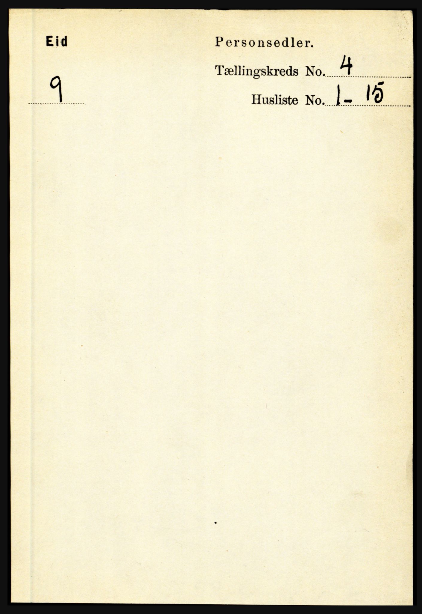 RA, Folketelling 1891 for 1443 Eid herred, 1891, s. 874