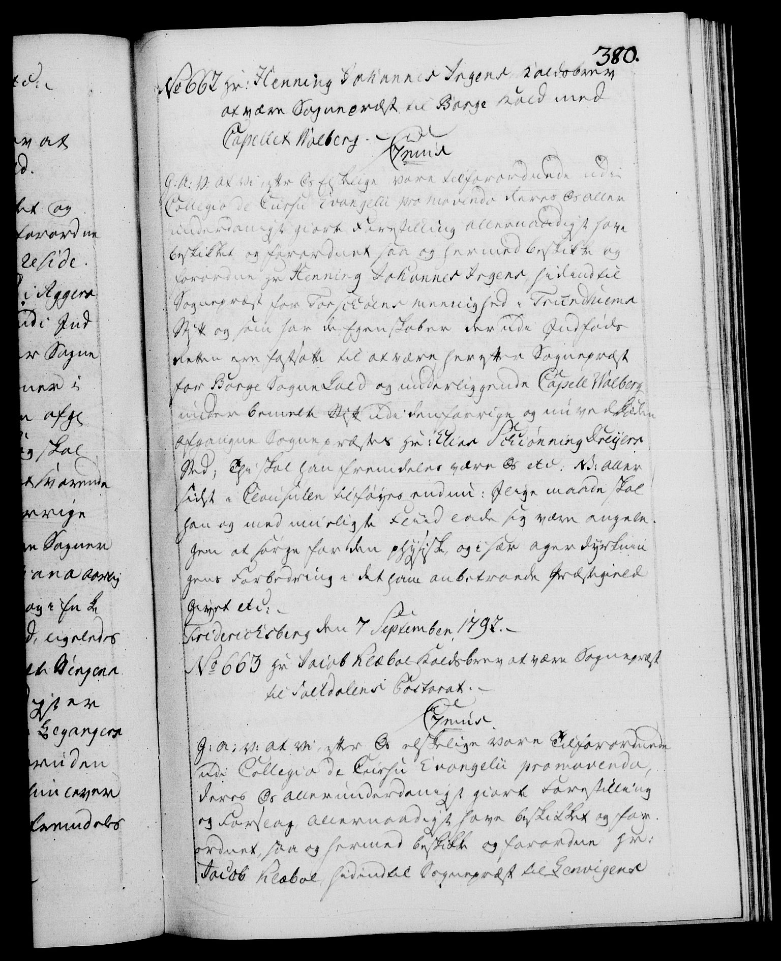 Danske Kanselli 1572-1799, RA/EA-3023/F/Fc/Fca/Fcaa/L0054: Norske registre, 1792-1793, s. 380a