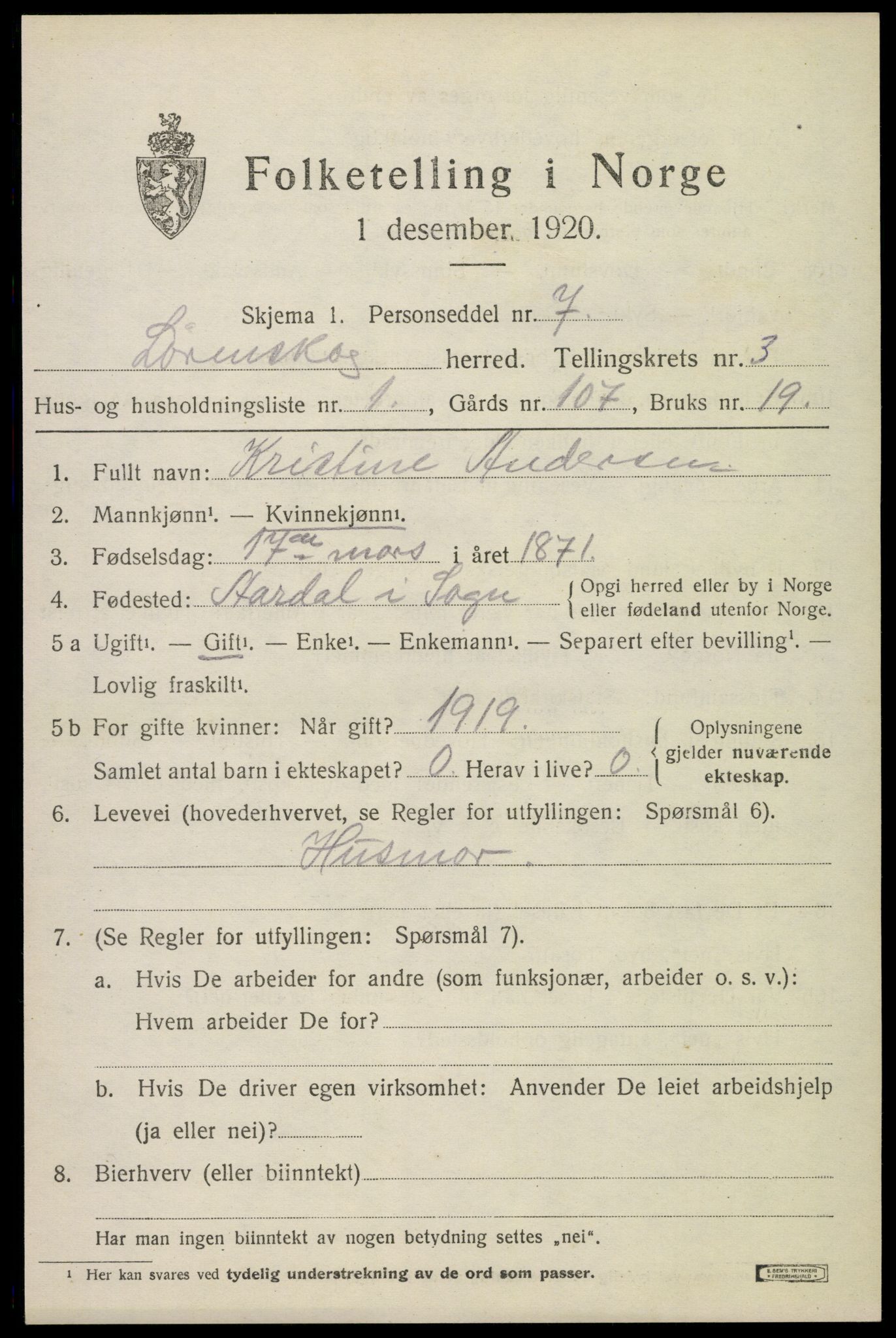 SAO, Folketelling 1920 for 0230 Lørenskog herred, 1920, s. 2773