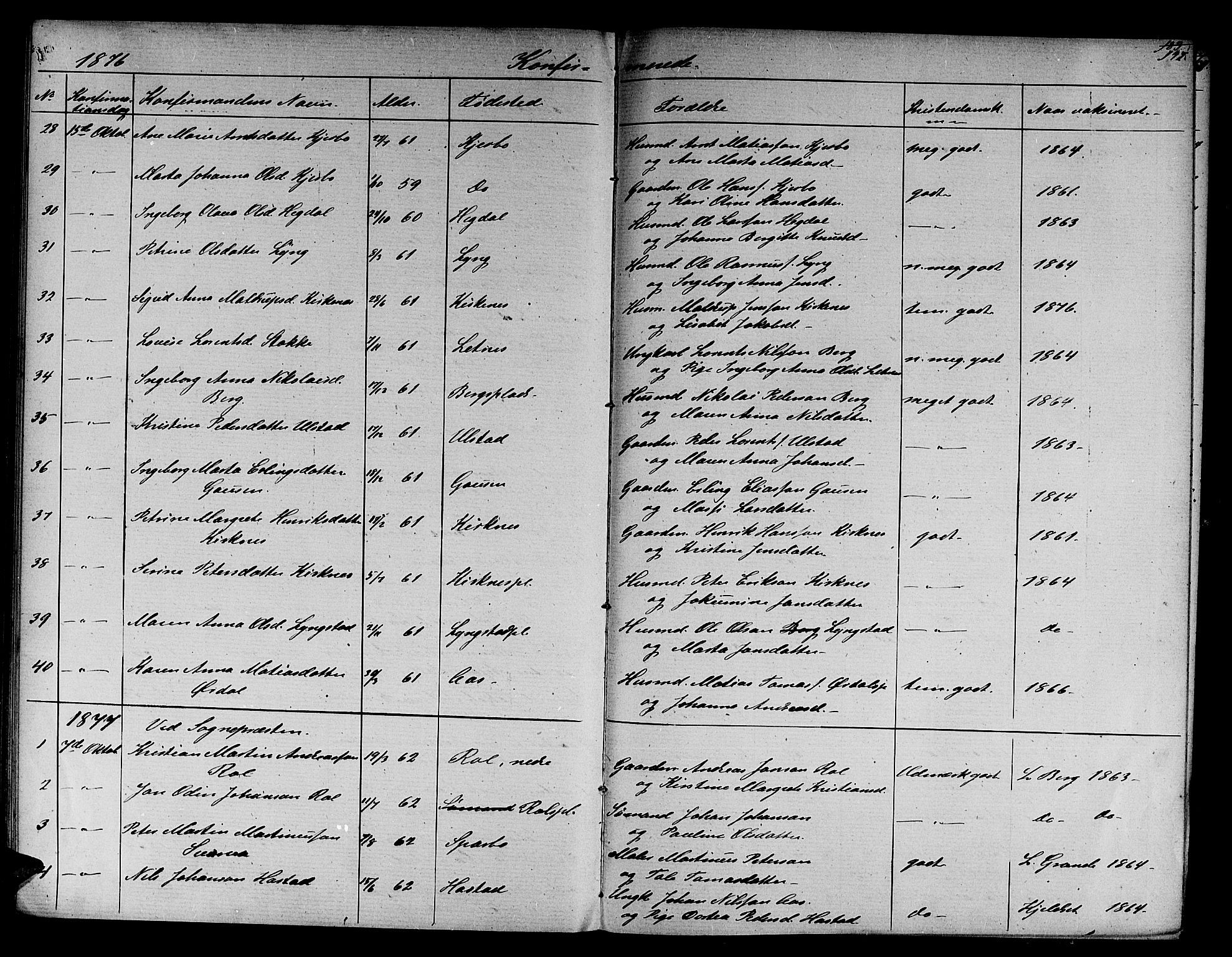 Ministerialprotokoller, klokkerbøker og fødselsregistre - Nord-Trøndelag, SAT/A-1458/730/L0300: Klokkerbok nr. 730C03, 1872-1879, s. 147