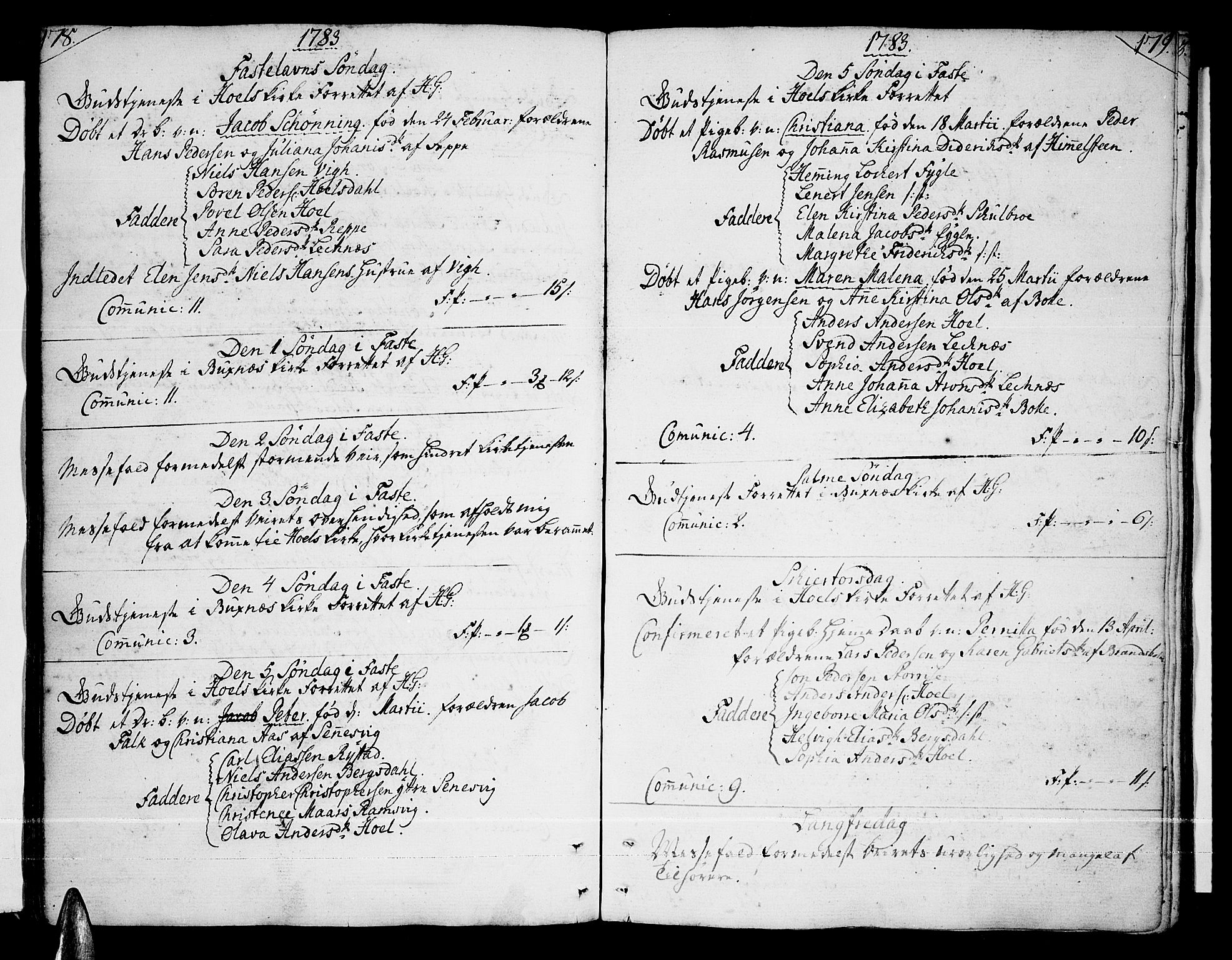 Ministerialprotokoller, klokkerbøker og fødselsregistre - Nordland, AV/SAT-A-1459/881/L1149: Ministerialbok nr. 881A02, 1773-1793, s. 178-179