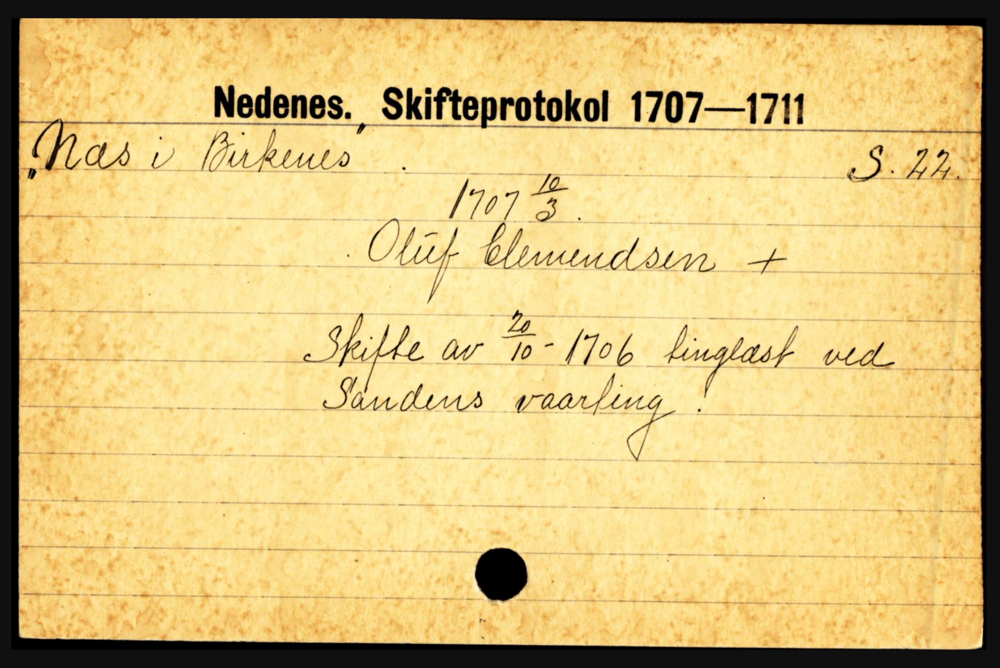 Nedenes sorenskriveri før 1824, AV/SAK-1221-0007/H, s. 21733