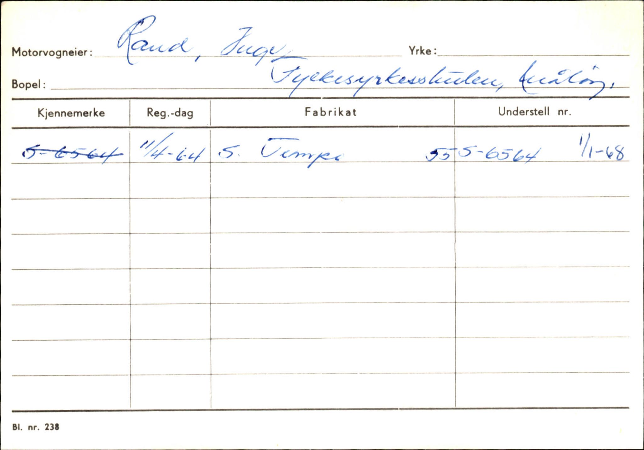 Statens vegvesen, Sogn og Fjordane vegkontor, AV/SAB-A-5301/4/F/L0144: Registerkort Vågsøy A-R, 1945-1975, s. 2284