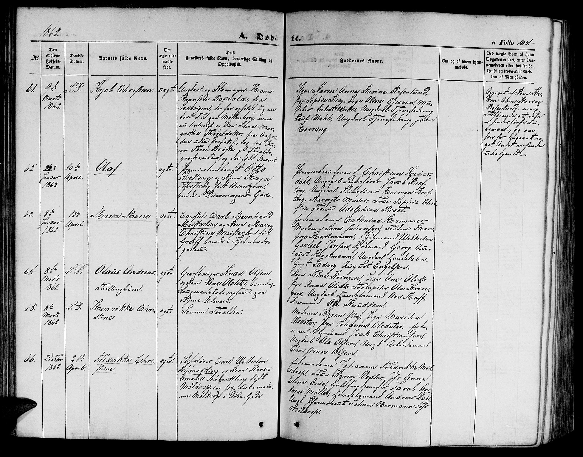 Ministerialprotokoller, klokkerbøker og fødselsregistre - Sør-Trøndelag, AV/SAT-A-1456/602/L0139: Klokkerbok nr. 602C07, 1859-1864, s. 104