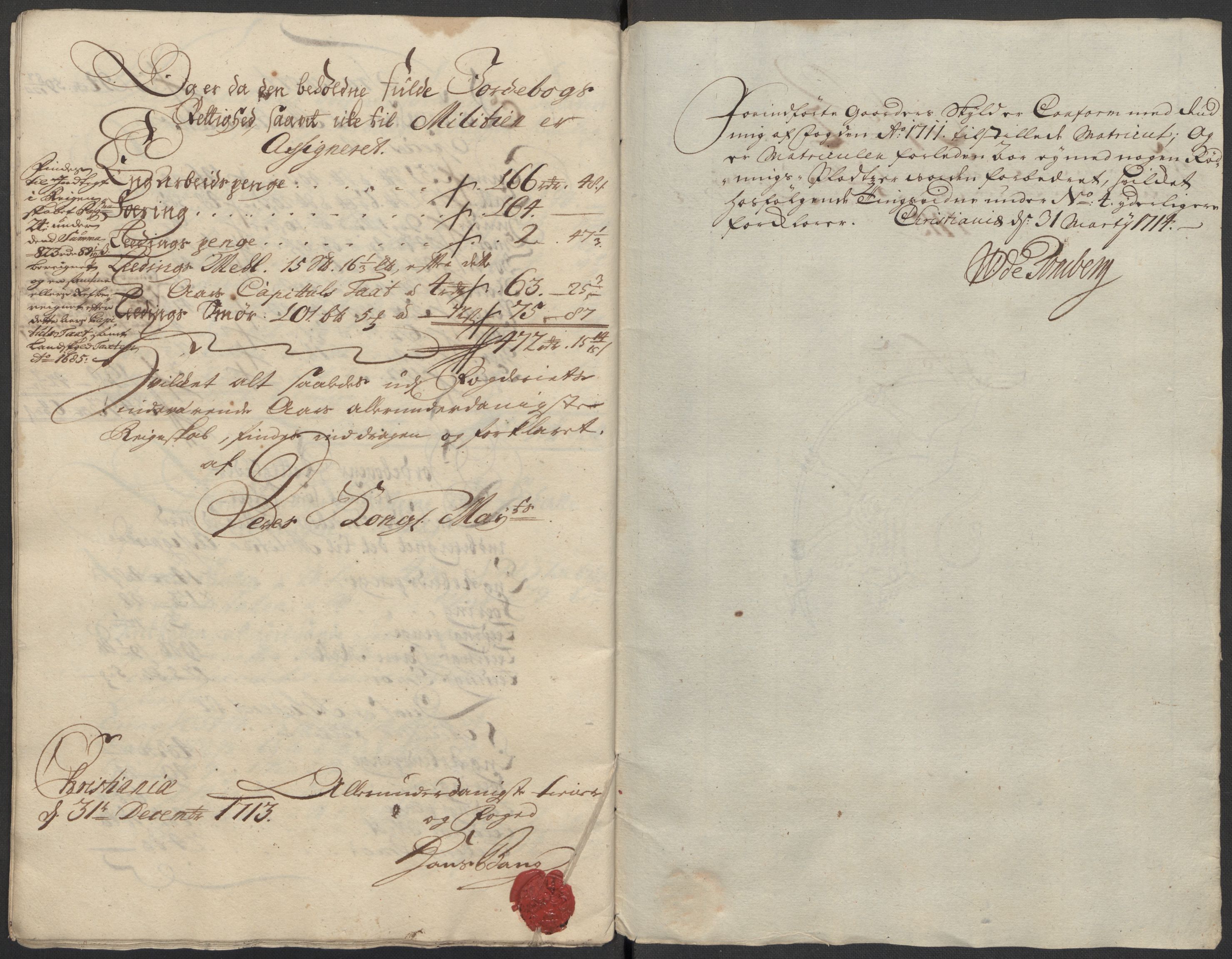 Rentekammeret inntil 1814, Reviderte regnskaper, Fogderegnskap, AV/RA-EA-4092/R10/L0451: Fogderegnskap Aker og Follo, 1713-1714, s. 81