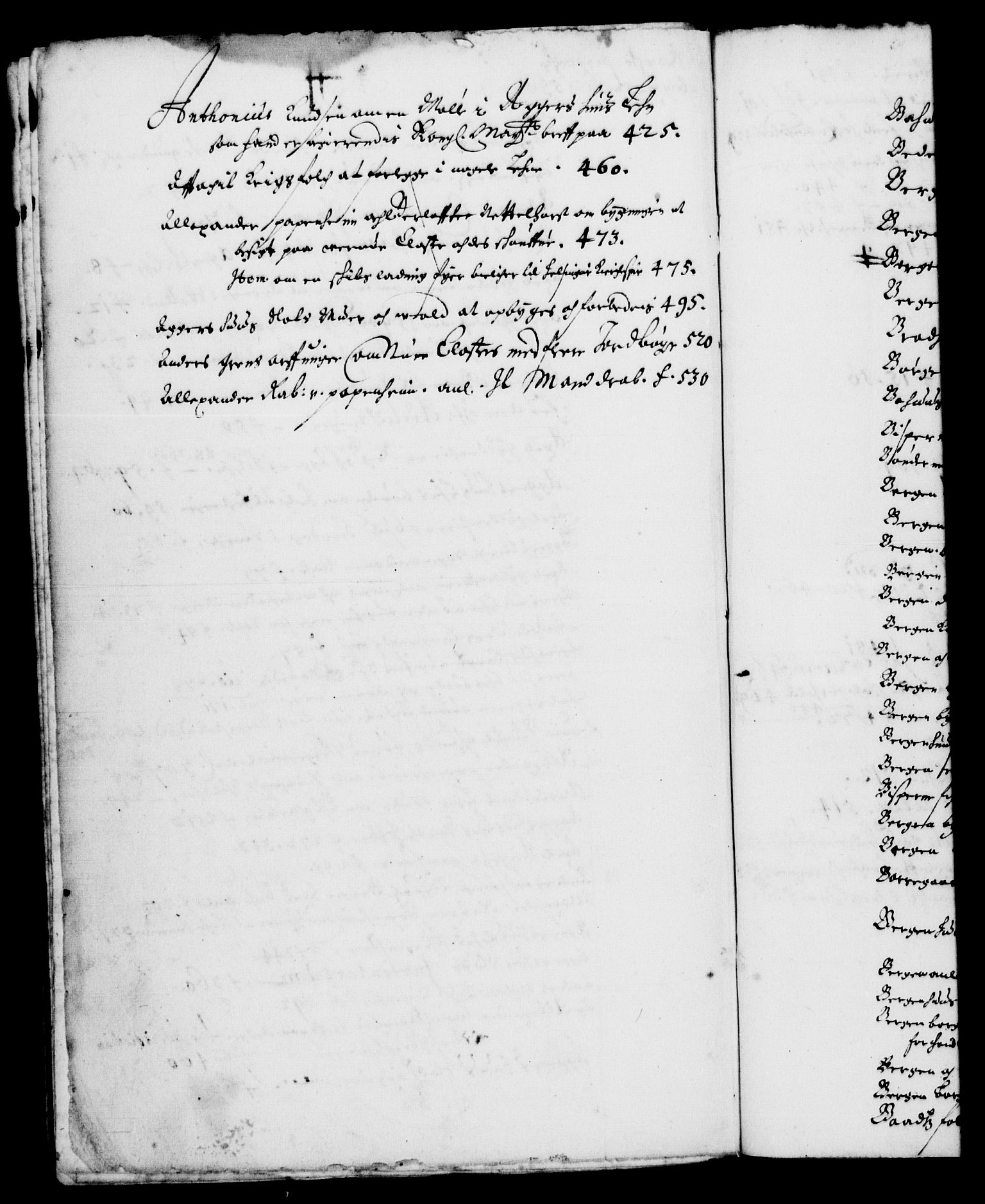 Danske Kanselli 1572-1799, RA/EA-3023/F/Fc/Fca/Fcab/L0003: Norske tegnelser (mikrofilm), 1596-1616