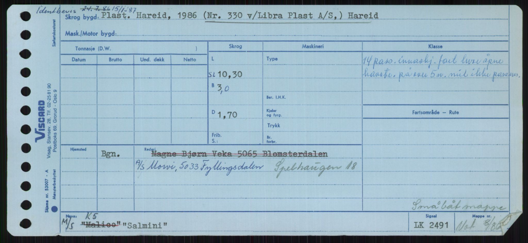 Sjøfartsdirektoratet med forløpere, Skipsmålingen, RA/S-1627/H/Ha/L0005/0001: Fartøy, S-Sven / Fartøy, S-Skji, s. 63