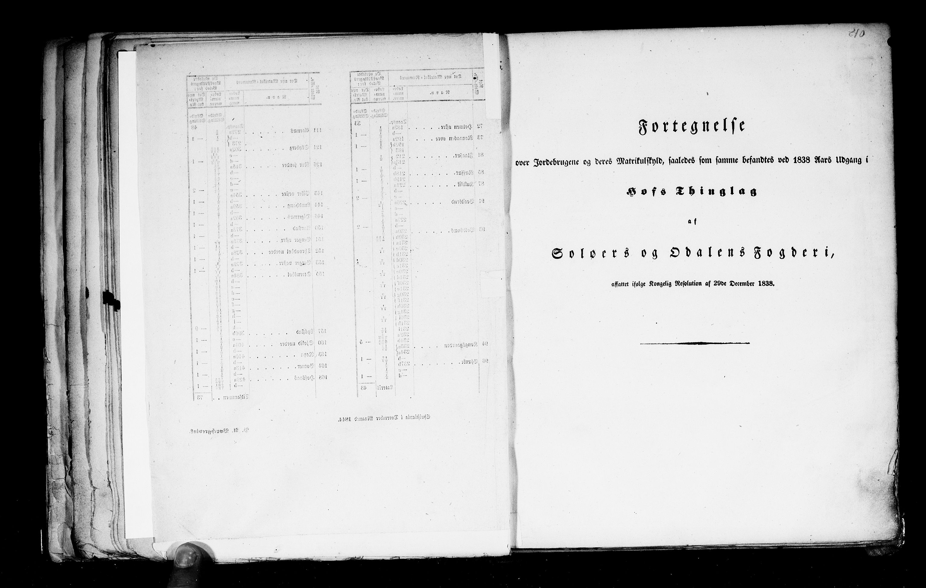 Rygh, RA/PA-0034/F/Fb/L0003: Matrikkelen for 1838 - Hedemarken amt (Hedmark fylke), 1838