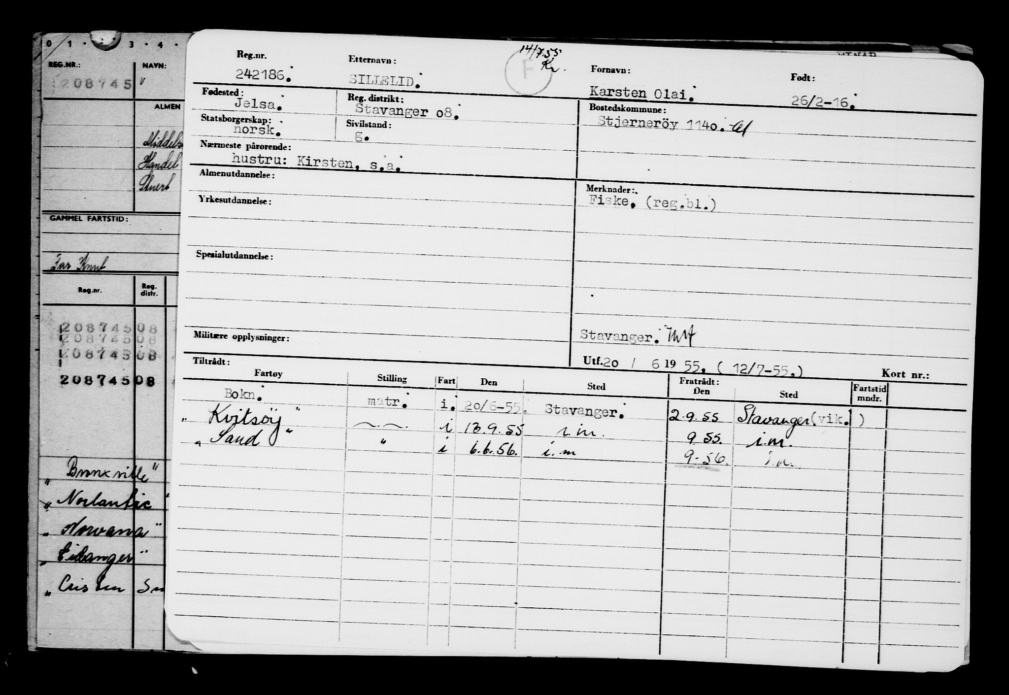 Direktoratet for sjømenn, AV/RA-S-3545/G/Gb/L0137: Hovedkort, 1916, s. 129