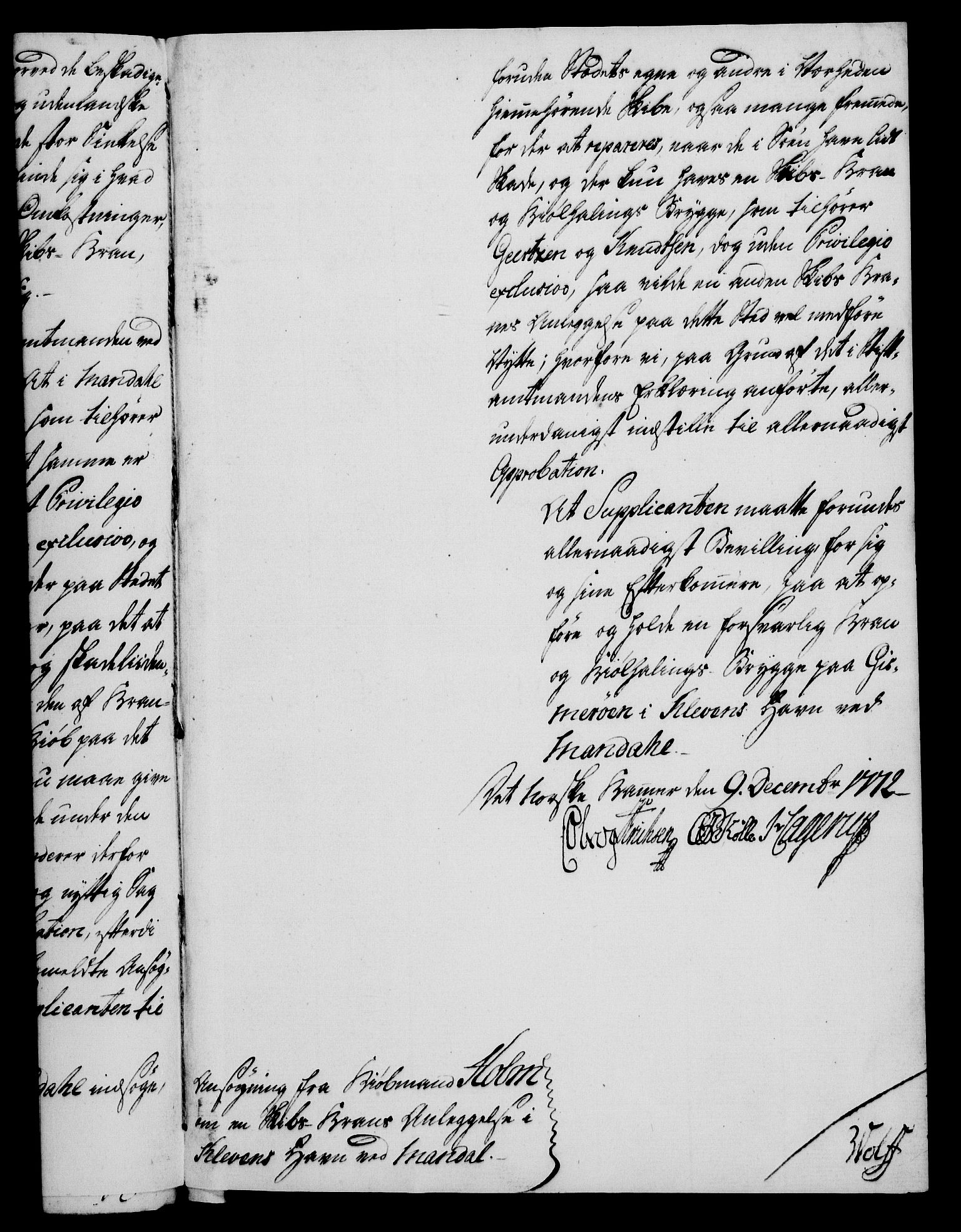 Rentekammeret, Kammerkanselliet, AV/RA-EA-3111/G/Gf/Gfa/L0054: Norsk relasjons- og resolusjonsprotokoll (merket RK 52.54), 1771-1772, s. 825