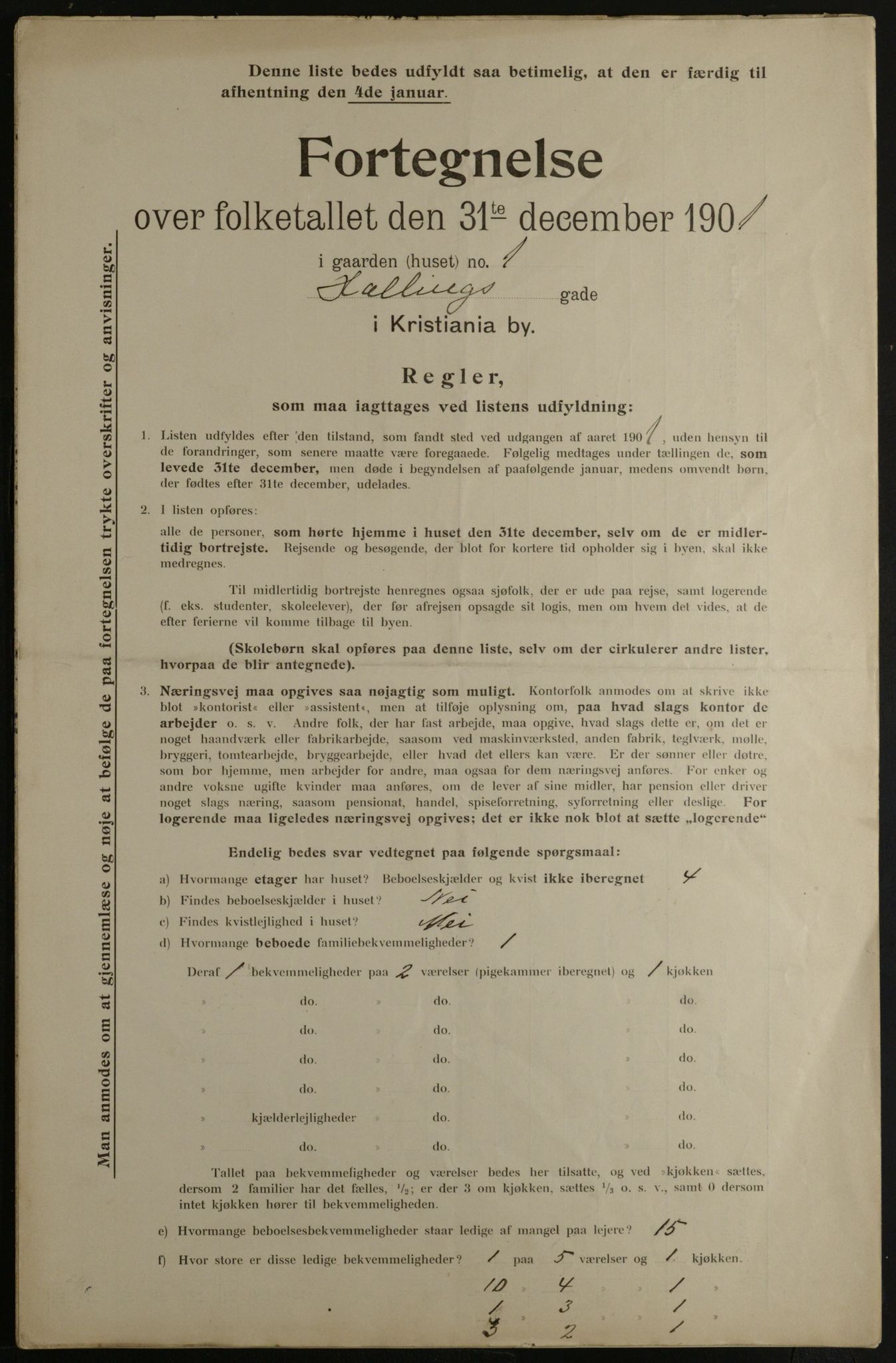 OBA, Kommunal folketelling 31.12.1901 for Kristiania kjøpstad, 1901, s. 5500