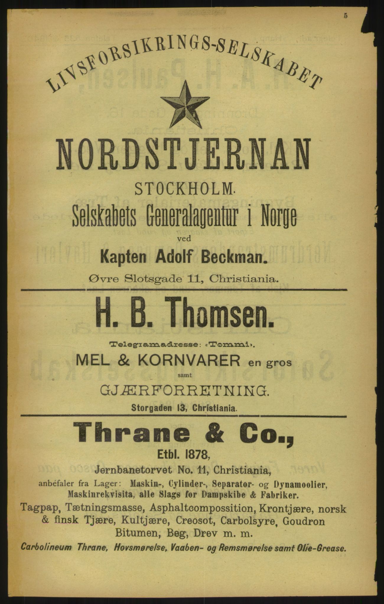 Kristiania/Oslo adressebok, PUBL/-, 1900, s. 5