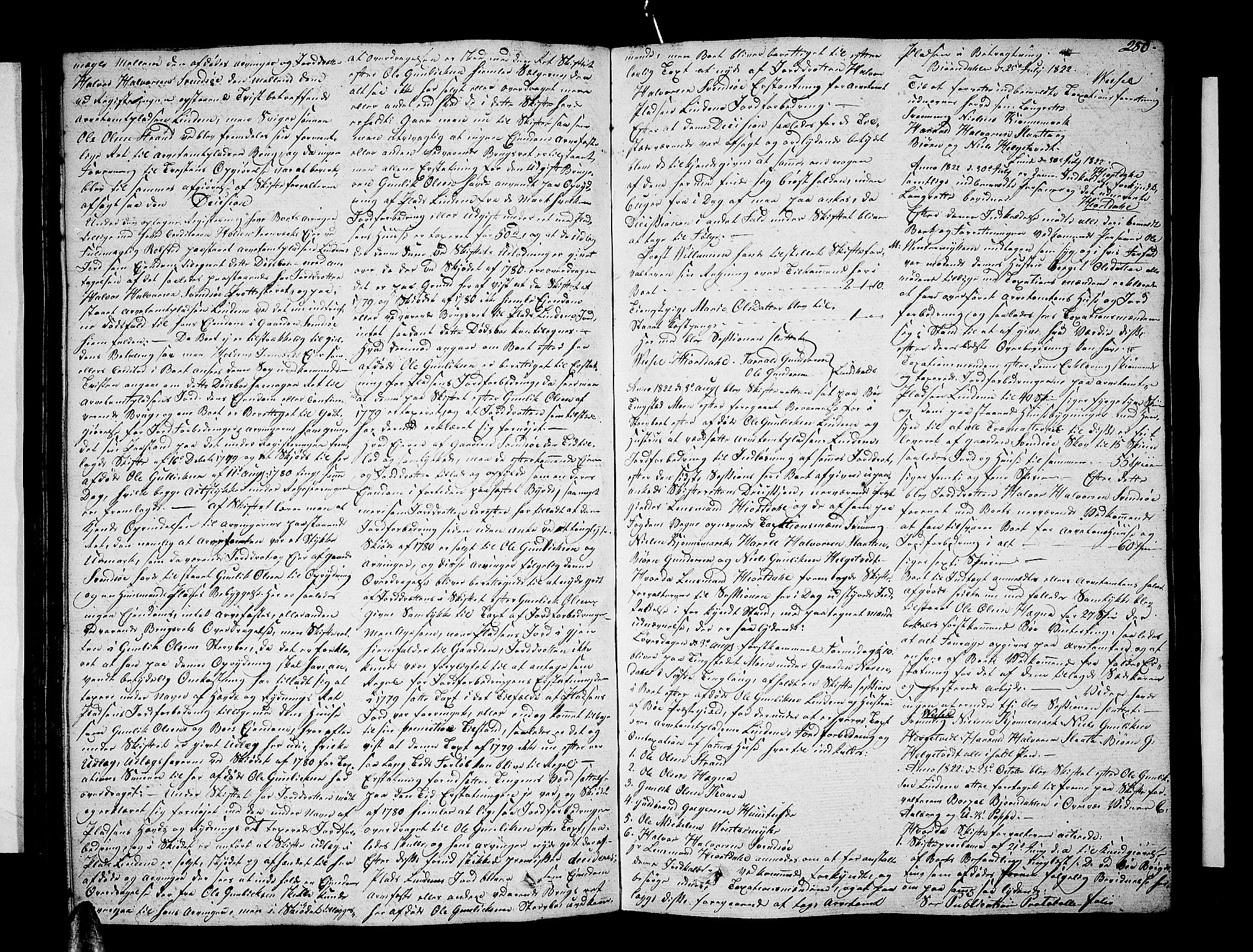 Nedre Telemark sorenskriveri, AV/SAKO-A-135/H/Hb/Hba/L0022a: Skifteprotokoll, 1820-1824, s. 279b-280a