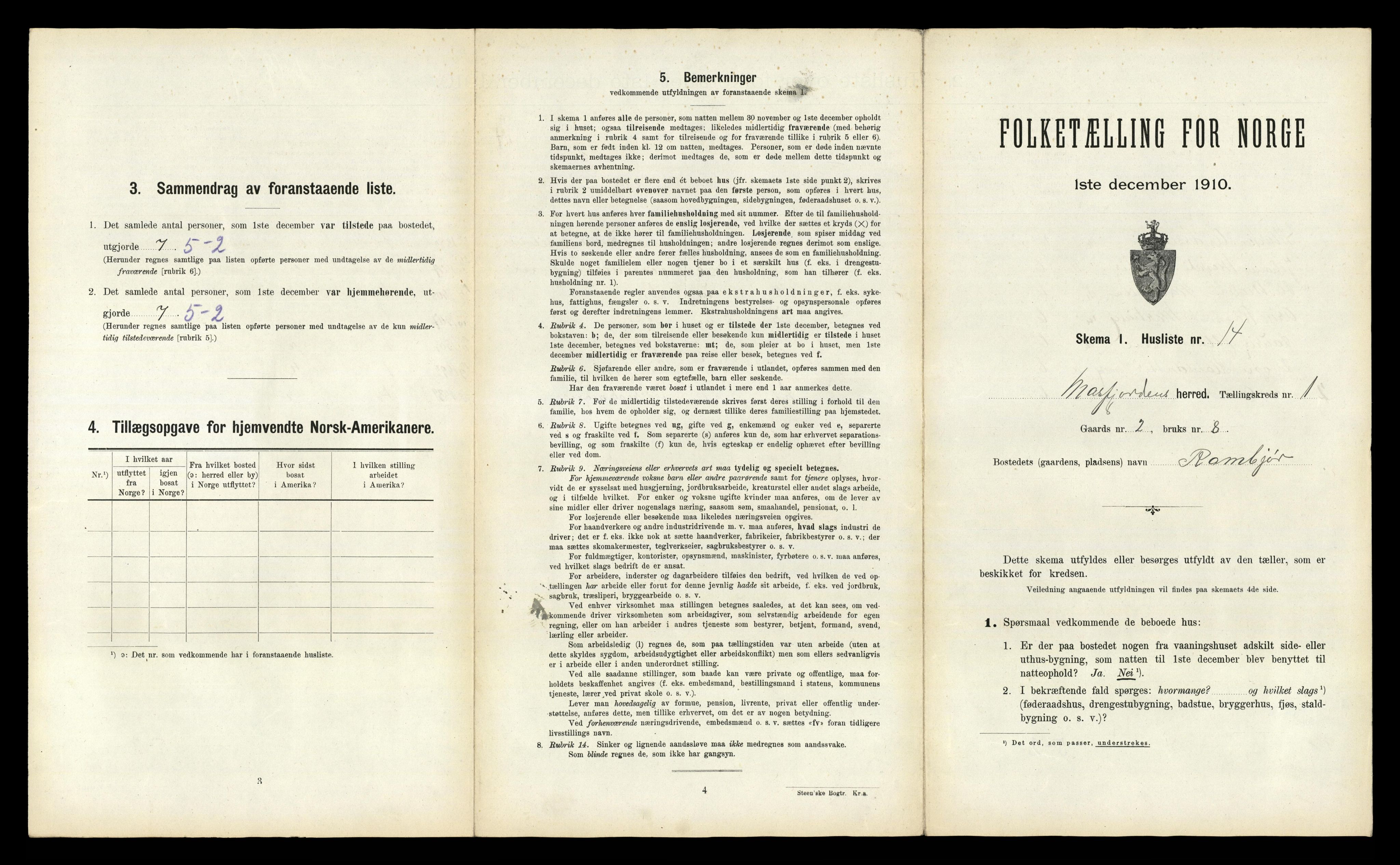 RA, Folketelling 1910 for 1266 Masfjorden herred, 1910, s. 68