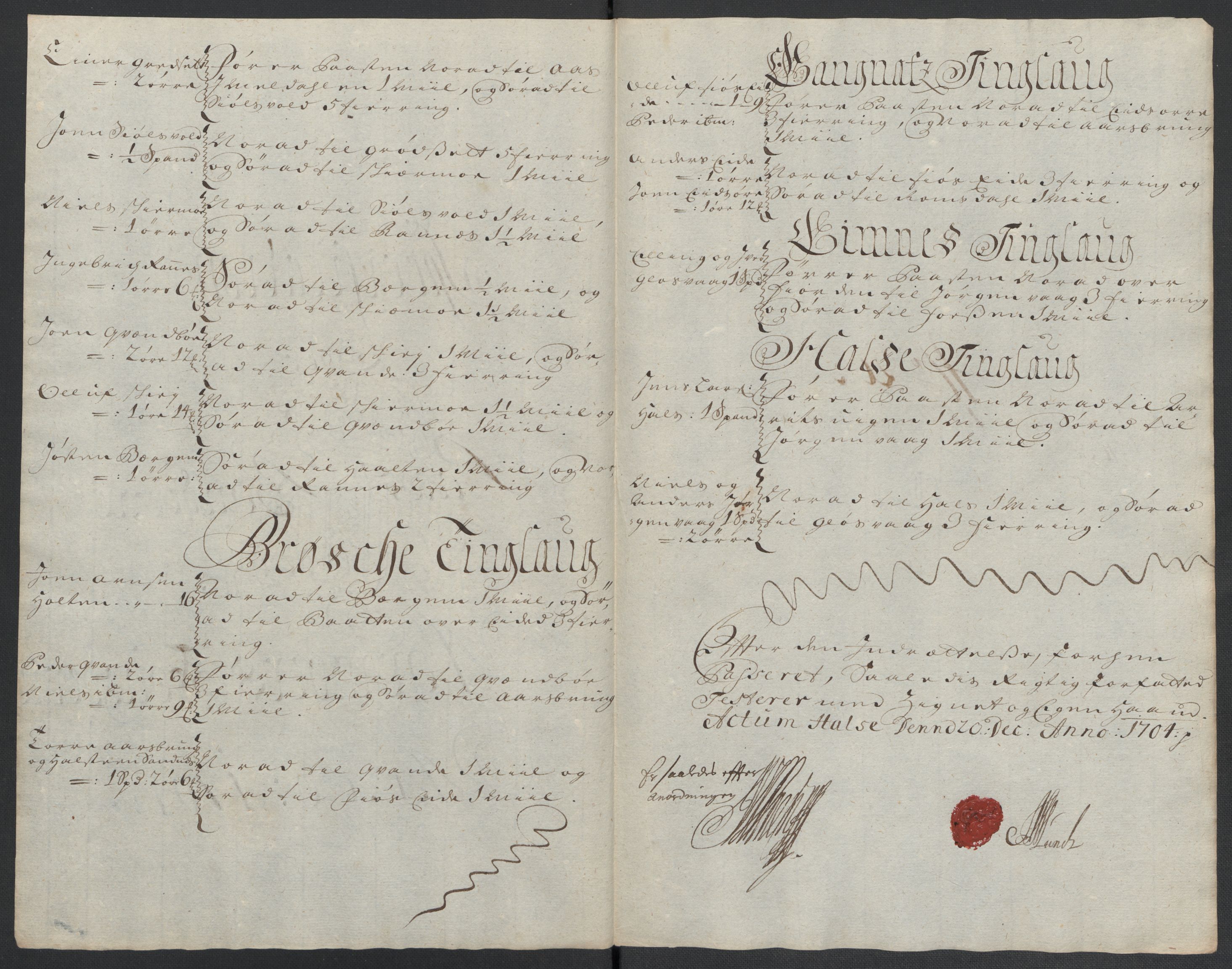Rentekammeret inntil 1814, Reviderte regnskaper, Fogderegnskap, AV/RA-EA-4092/R56/L3740: Fogderegnskap Nordmøre, 1703-1704, s. 333