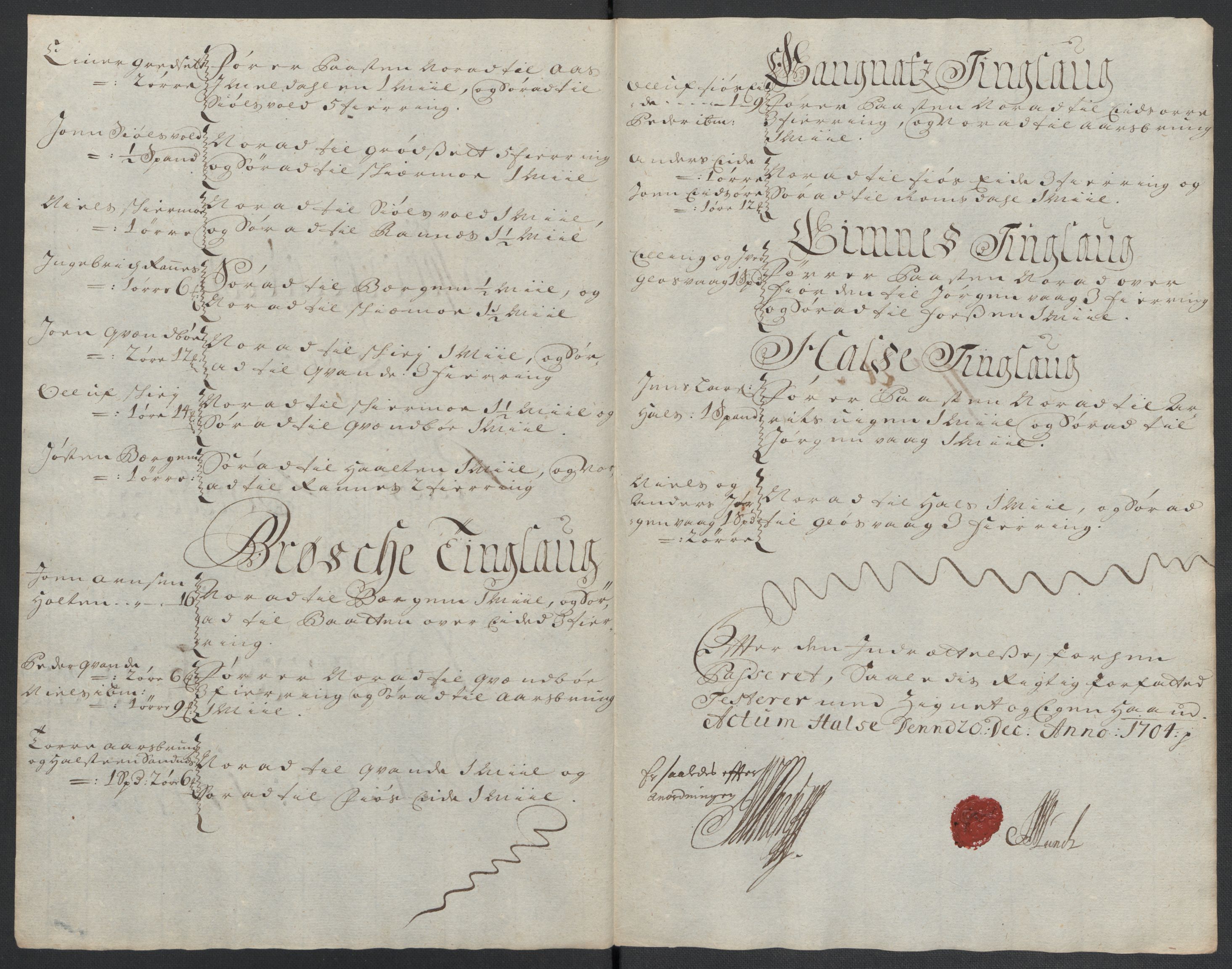 Rentekammeret inntil 1814, Reviderte regnskaper, Fogderegnskap, RA/EA-4092/R56/L3740: Fogderegnskap Nordmøre, 1703-1704, s. 333