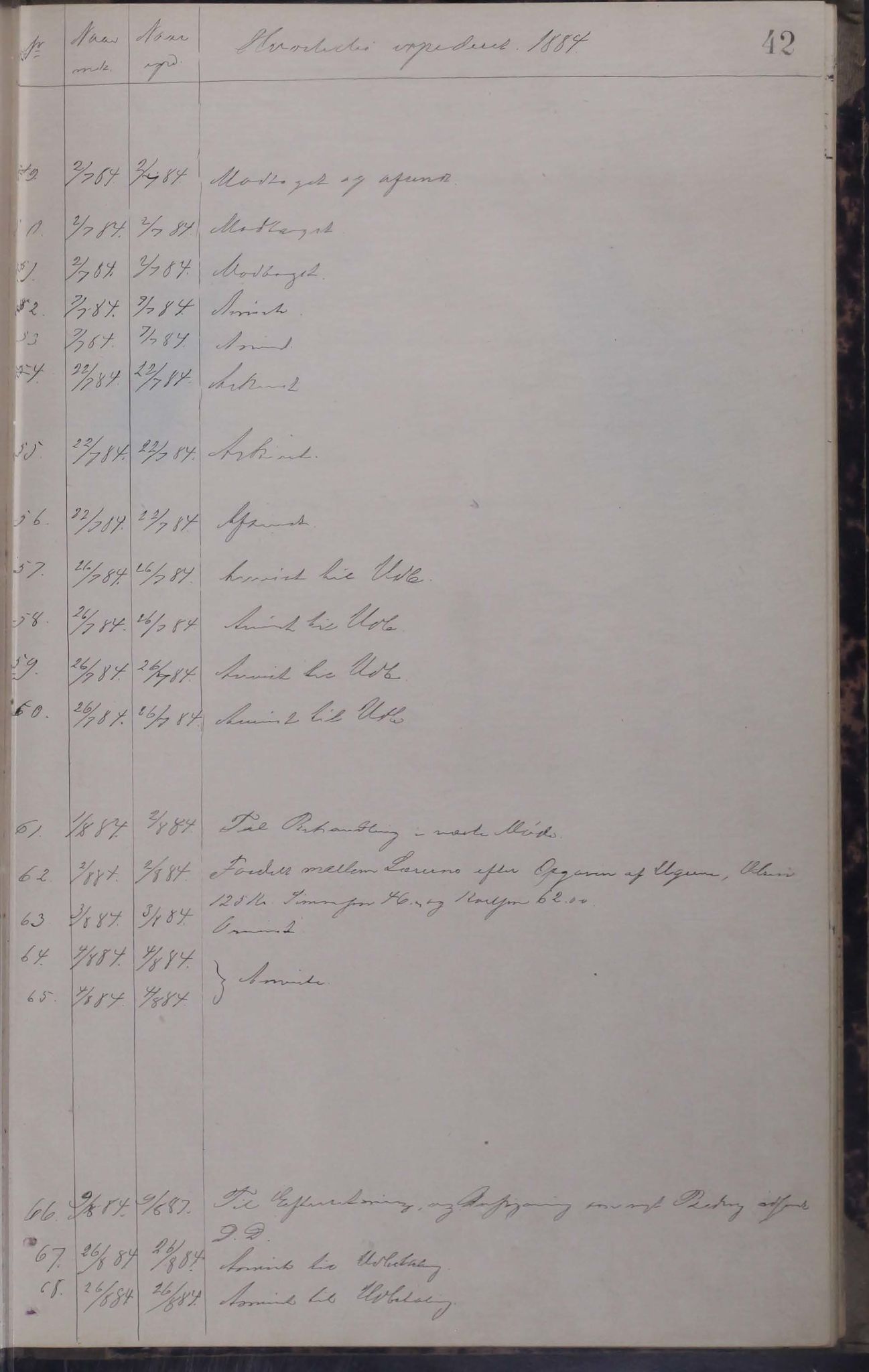 Tysfjord kommune. Skolestyret, AIN/K-18500.510/220/L0001: Brevjournal for Tysfjord Skolestyre, 1881-1890