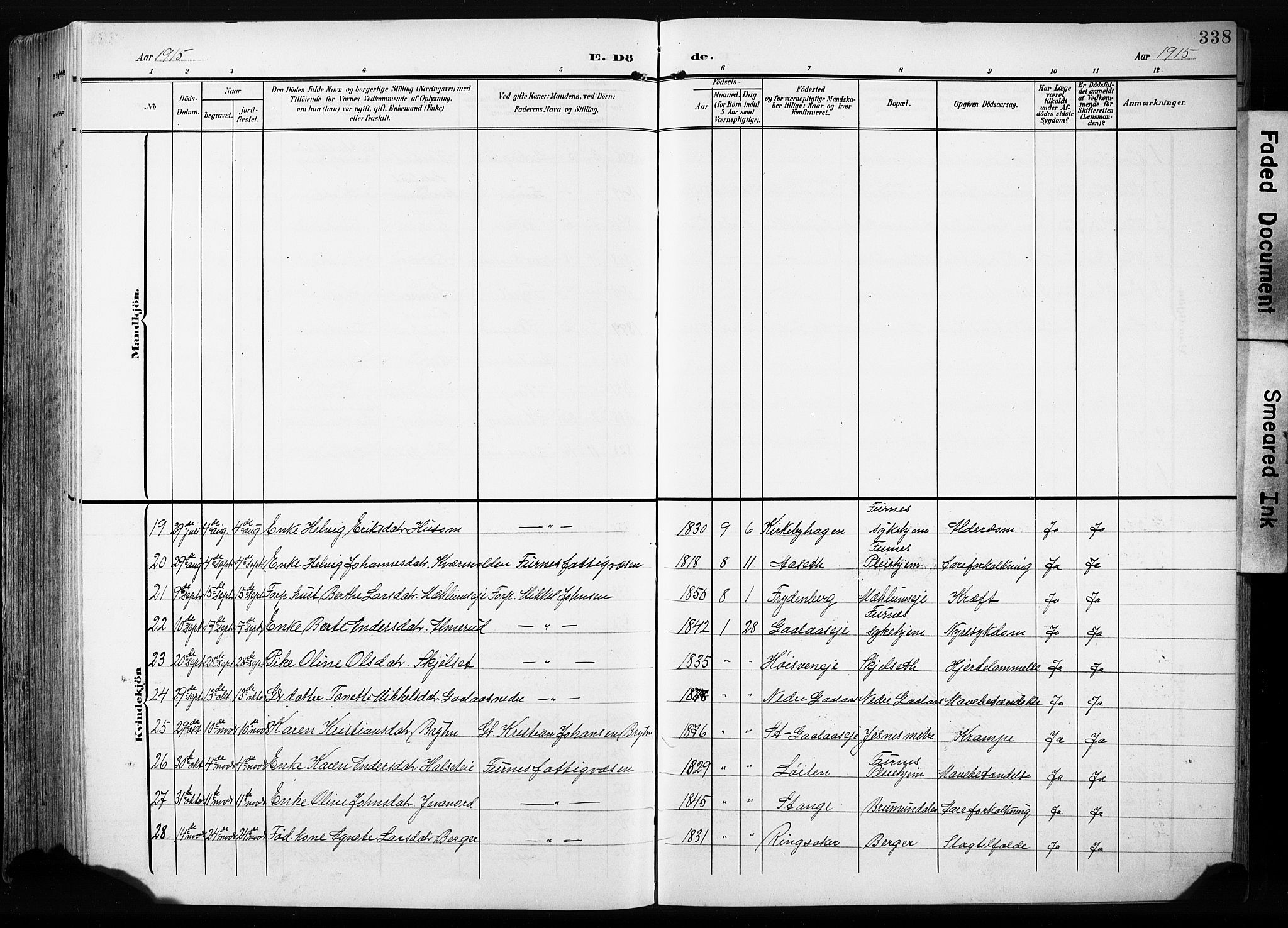 Furnes prestekontor, AV/SAH-PREST-012/L/La/L0001: Klokkerbok nr. 1, 1904-1933, s. 338