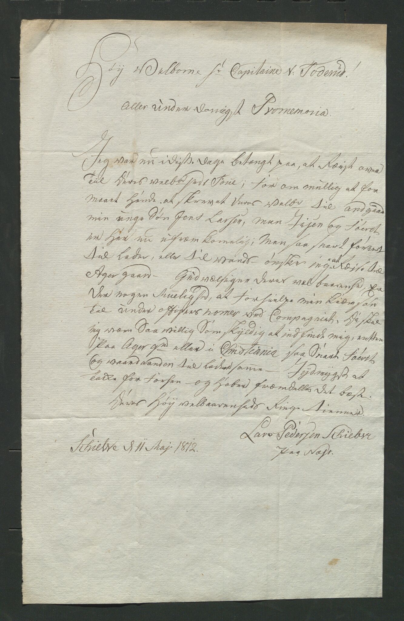 Åker i Vang, Hedmark, og familien Todderud, AV/SAH-ARK-010/J/Jc/L0004: Korrespondanse, 1796-1844, s. 102