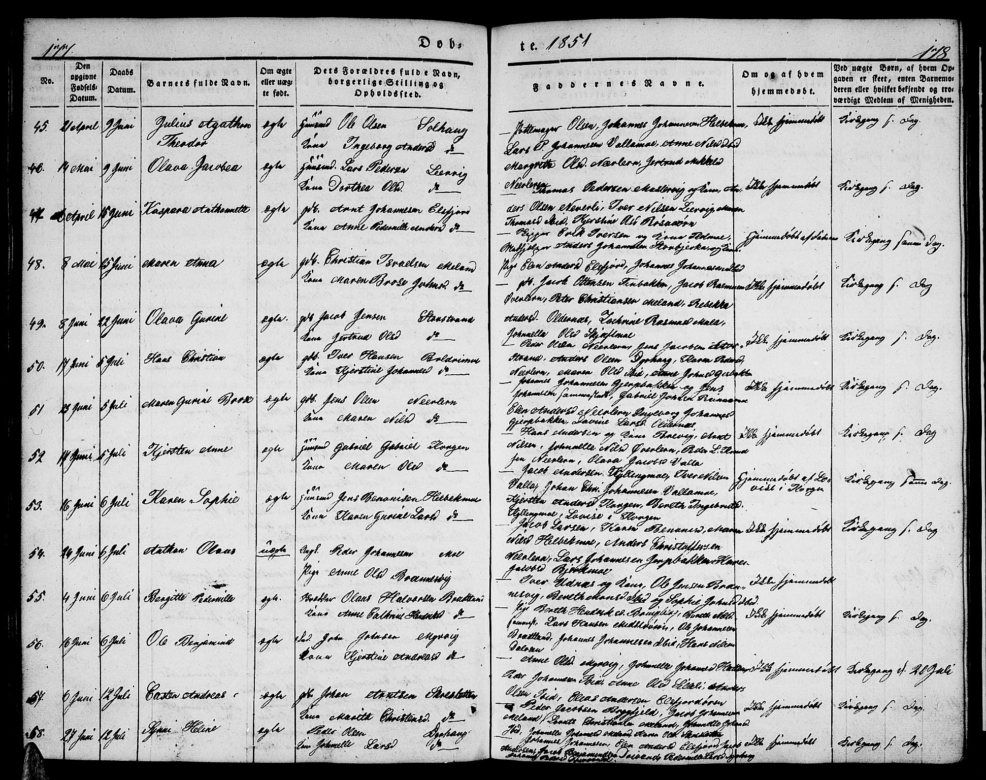 Ministerialprotokoller, klokkerbøker og fødselsregistre - Nordland, AV/SAT-A-1459/825/L0364: Klokkerbok nr. 825C01, 1841-1863, s. 177-178