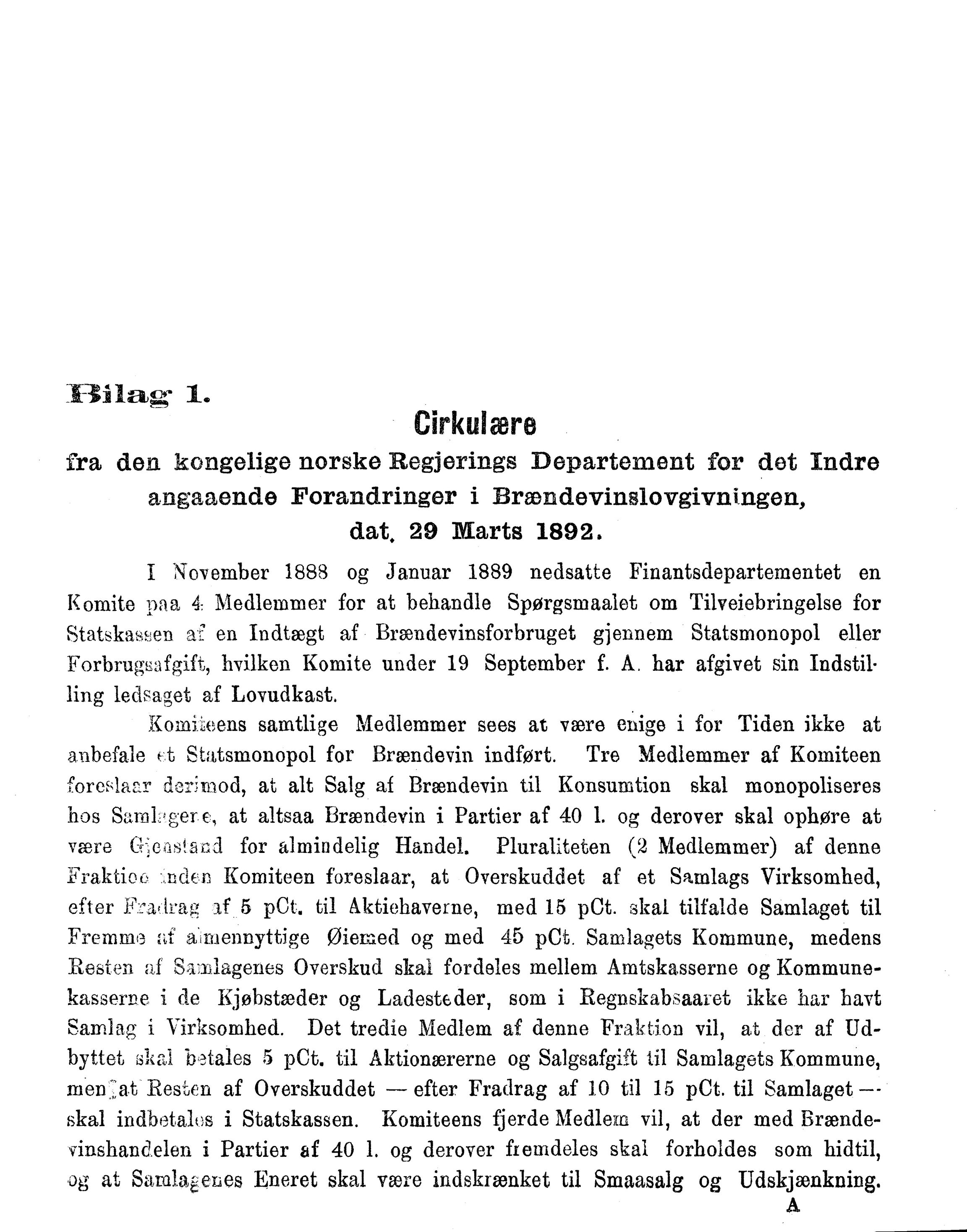 Nordland Fylkeskommune. Fylkestinget, AIN/NFK-17/176/A/Ac/L0016: Fylkestingsforhandlinger 1891-1893, 1891-1893