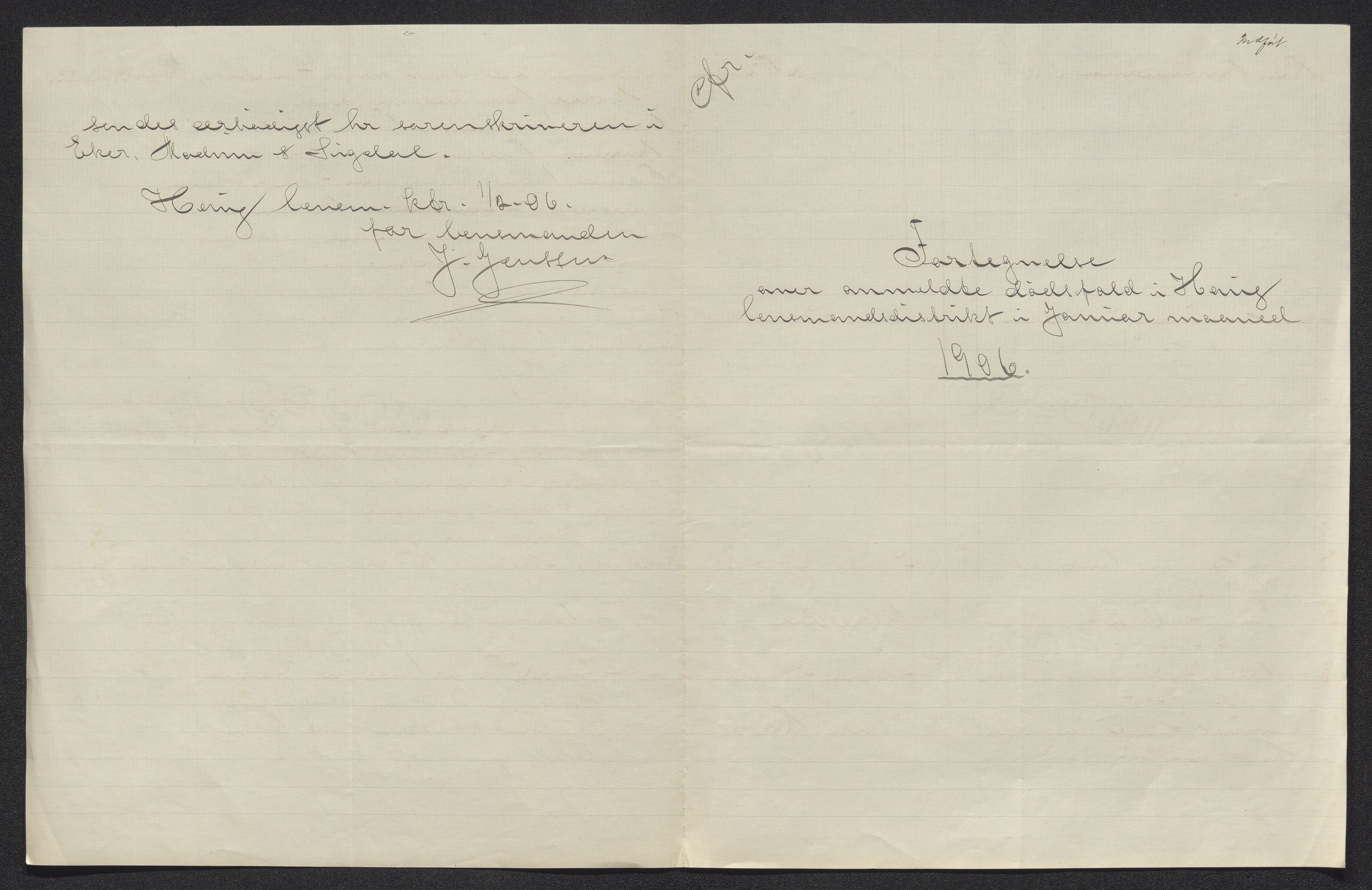 Eiker, Modum og Sigdal sorenskriveri, AV/SAKO-A-123/H/Ha/Hab/L0031: Dødsfallsmeldinger, 1906, s. 4
