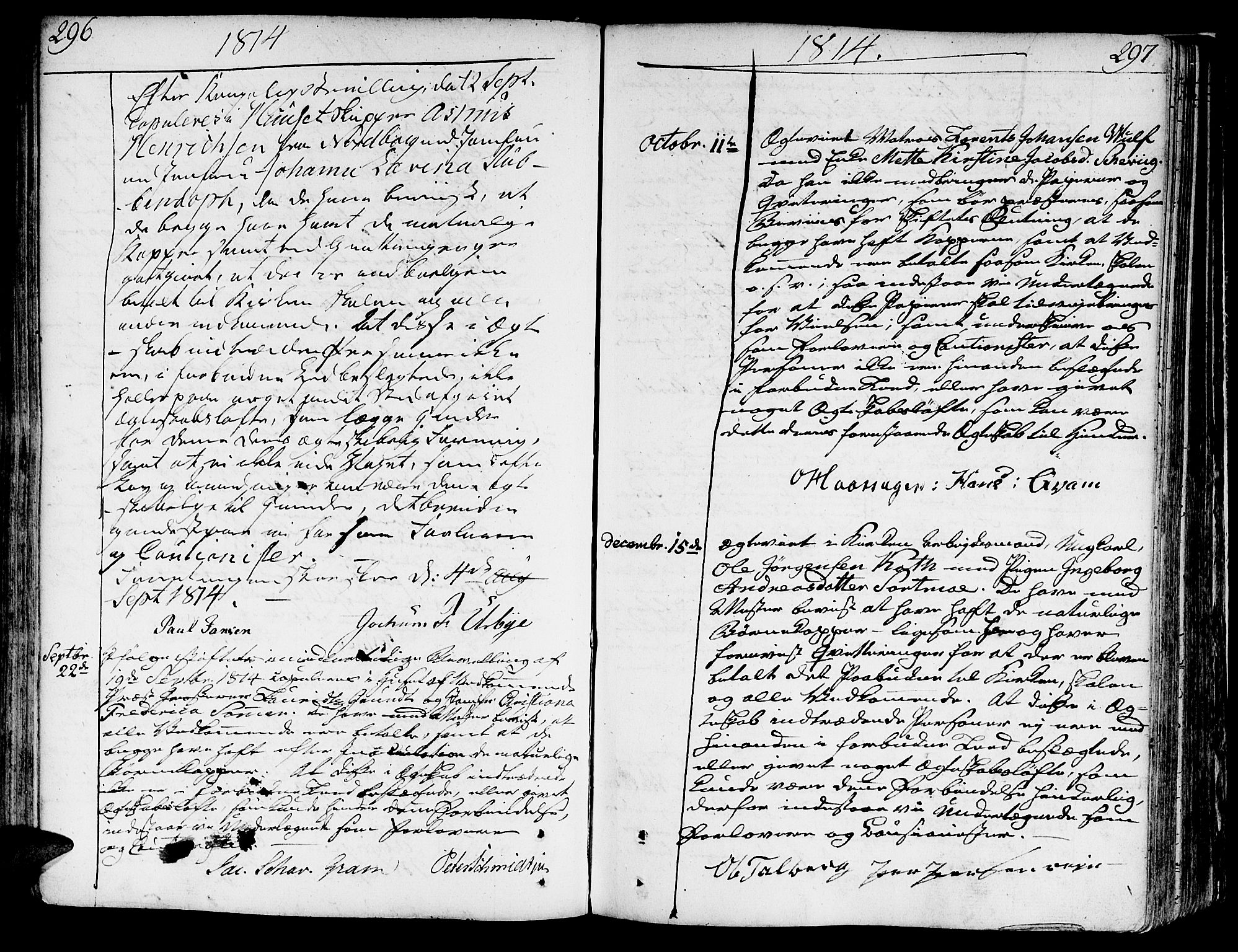 Ministerialprotokoller, klokkerbøker og fødselsregistre - Sør-Trøndelag, SAT/A-1456/602/L0105: Ministerialbok nr. 602A03, 1774-1814, s. 296-297