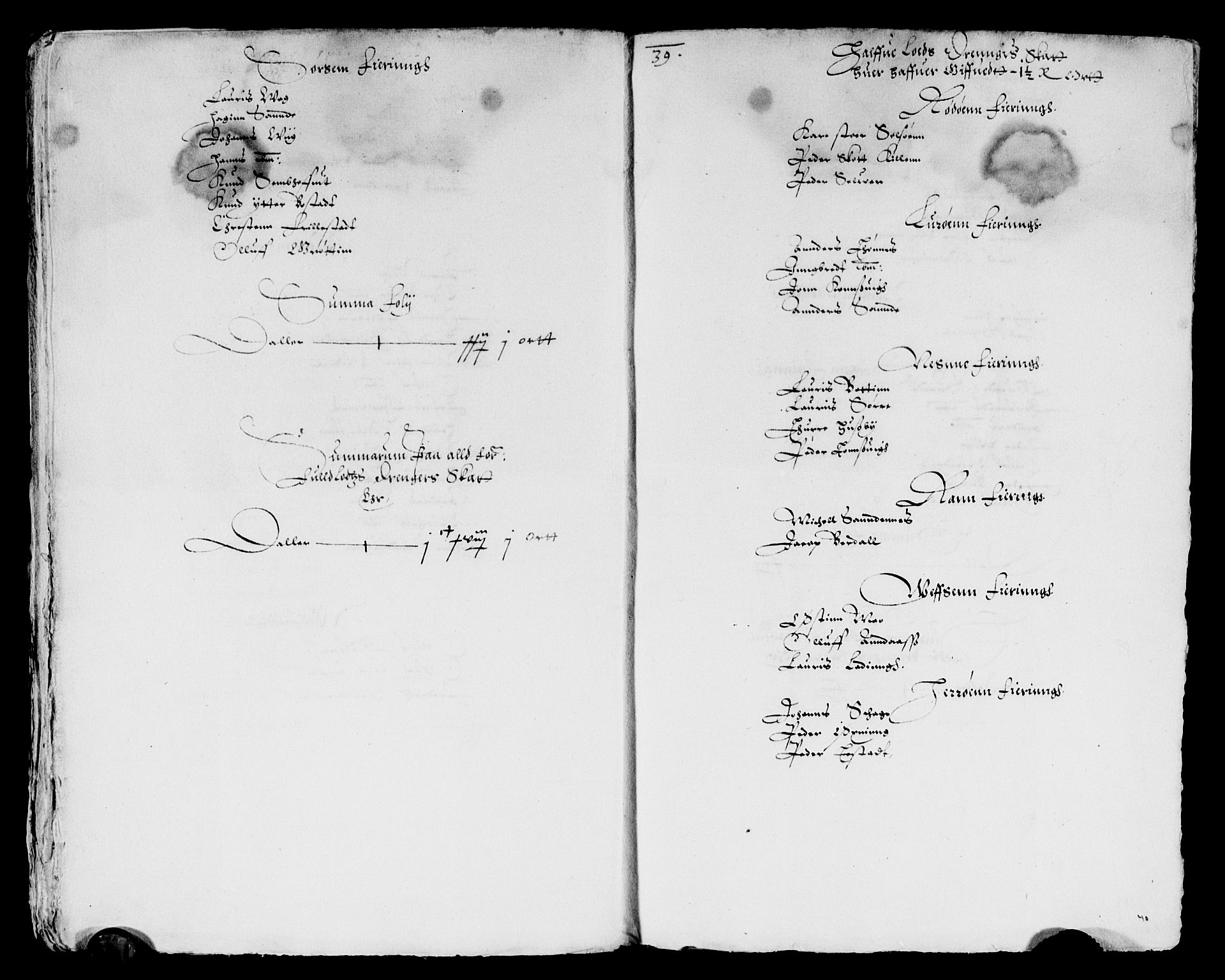 Rentekammeret inntil 1814, Reviderte regnskaper, Lensregnskaper, AV/RA-EA-5023/R/Rb/Rbz/L0009: Nordlandenes len, 1617-1618
