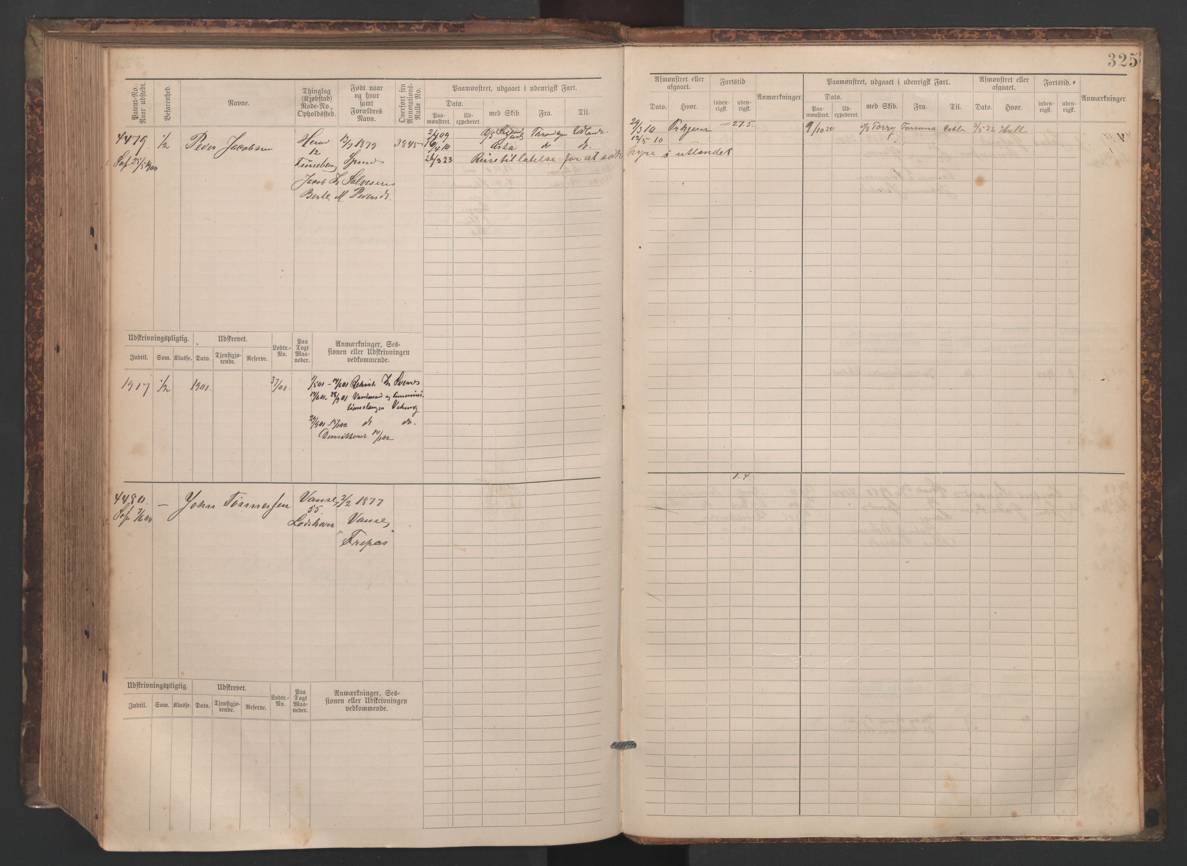 Farsund mønstringskrets, AV/SAK-2031-0017/F/Fb/L0020: Hovedrulle nr 3833-4506, Z-12, 1890-1930, s. 342