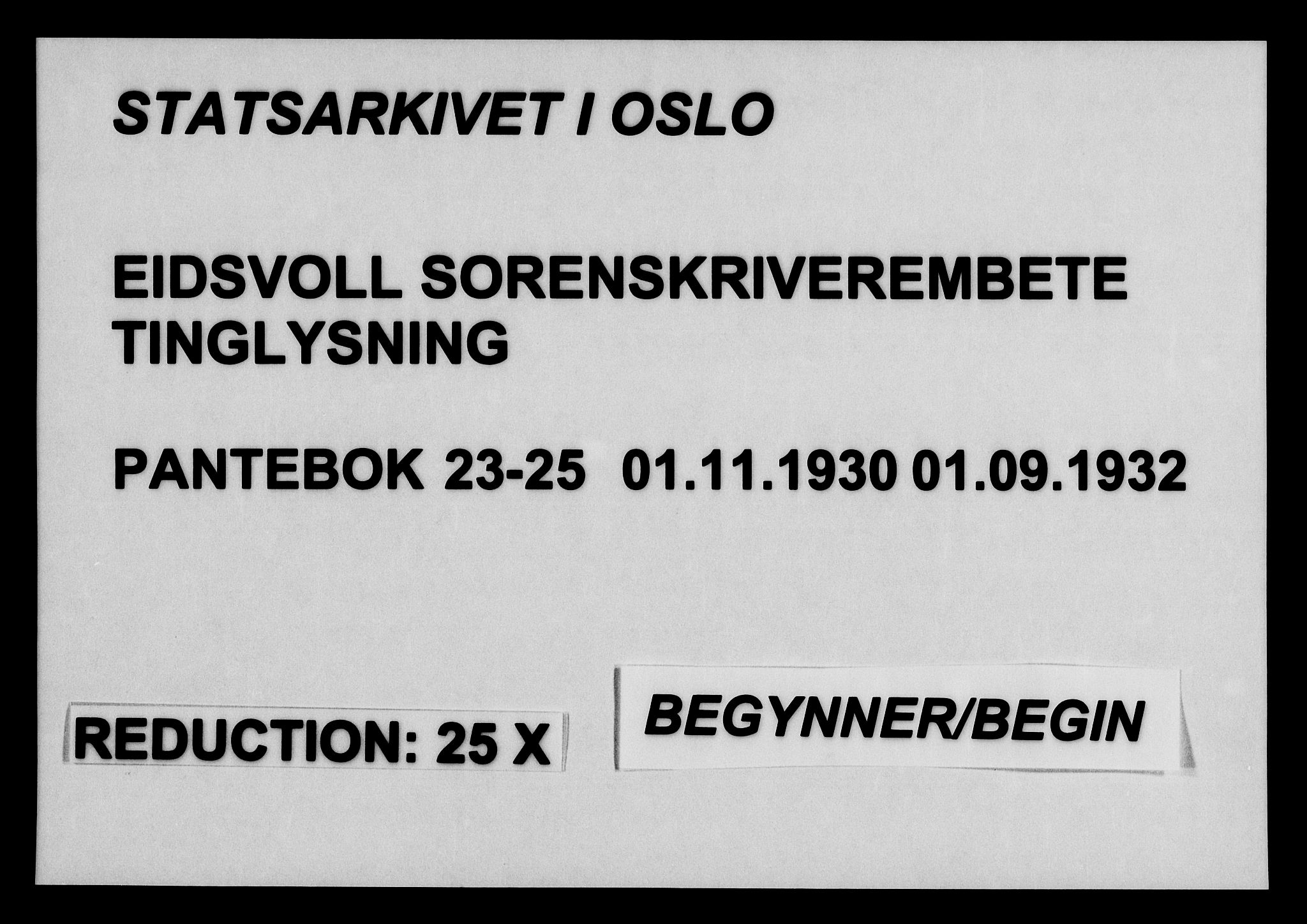 Eidsvoll tingrett, SAO/A-10371/G/Gb/Gba/L0023: Pantebok nr. 23-25, 1930-1932