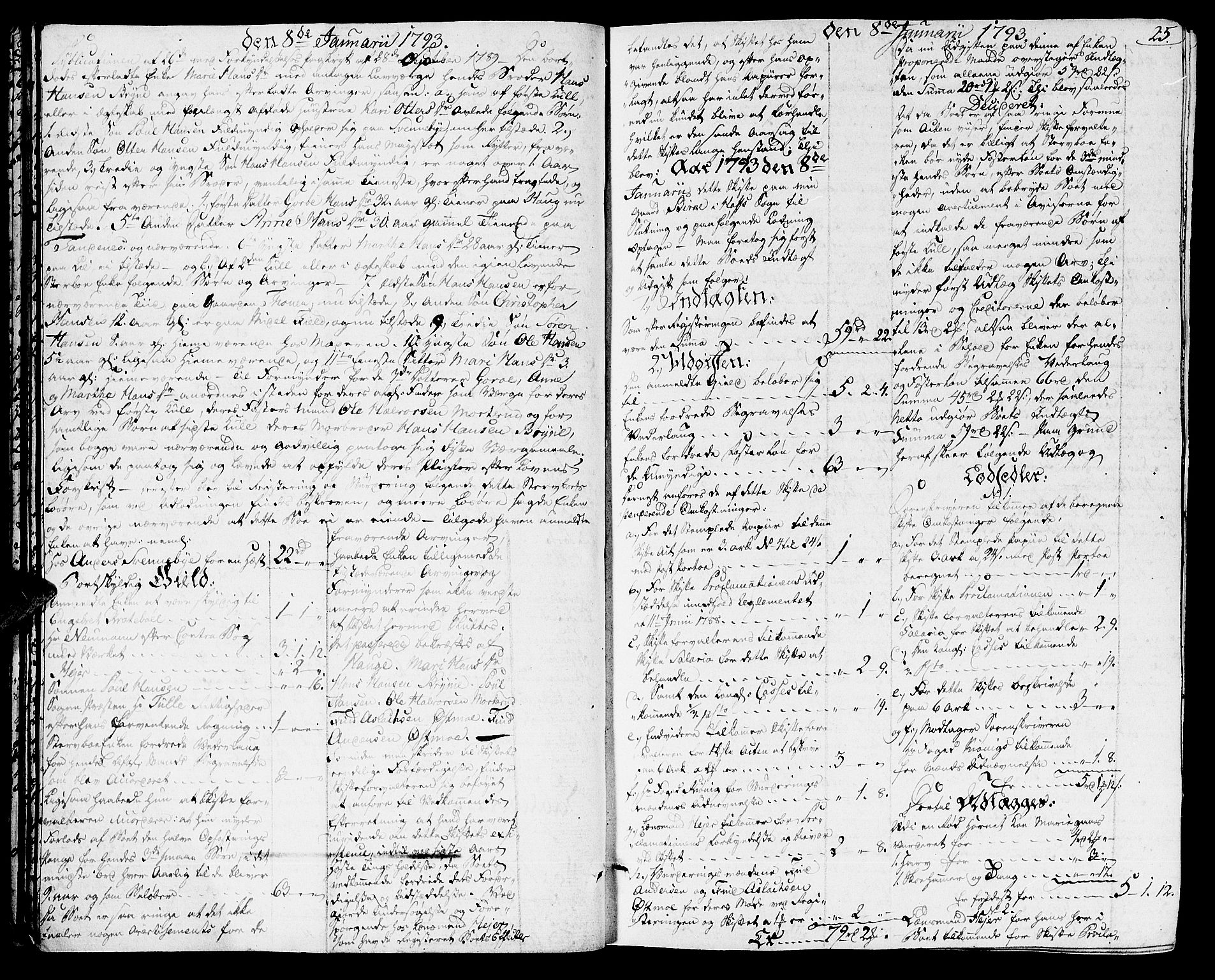 Solør og Odalen sorenskriveri, AV/SAH-TING-026/J/Ja/L0006: Skifteprotokoll, 1792-1796, s. 24b-25a