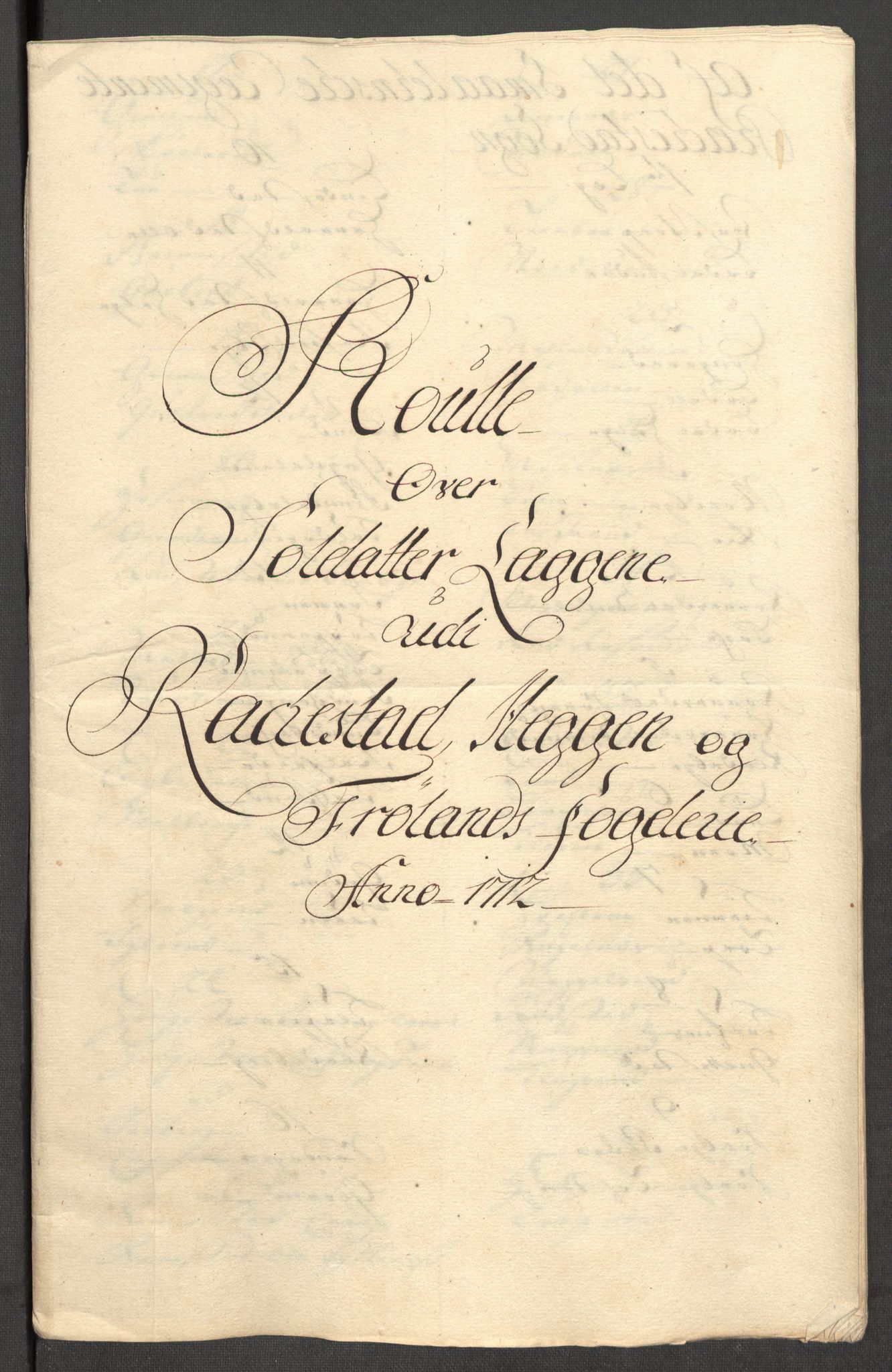 Rentekammeret inntil 1814, Reviderte regnskaper, Fogderegnskap, RA/EA-4092/R07/L0305: Fogderegnskap Rakkestad, Heggen og Frøland, 1712, s. 293