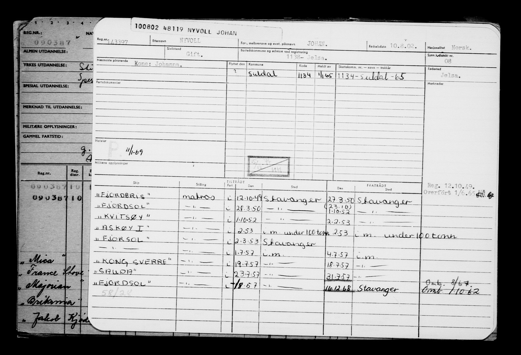 Direktoratet for sjømenn, AV/RA-S-3545/G/Gb/L0045: Hovedkort, 1902, s. 382