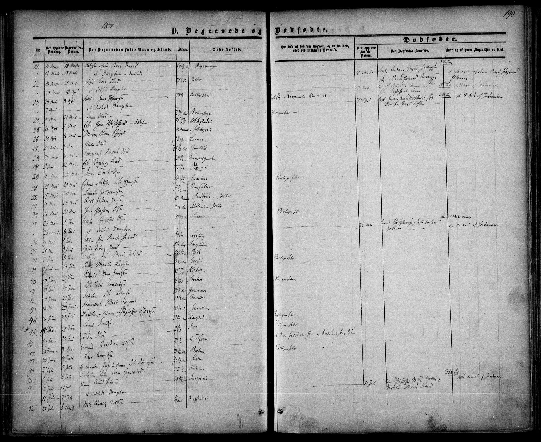 Nannestad prestekontor Kirkebøker, AV/SAO-A-10414a/F/Fa/L0012: Ministerialbok nr. I 12, 1860-1872, s. 190