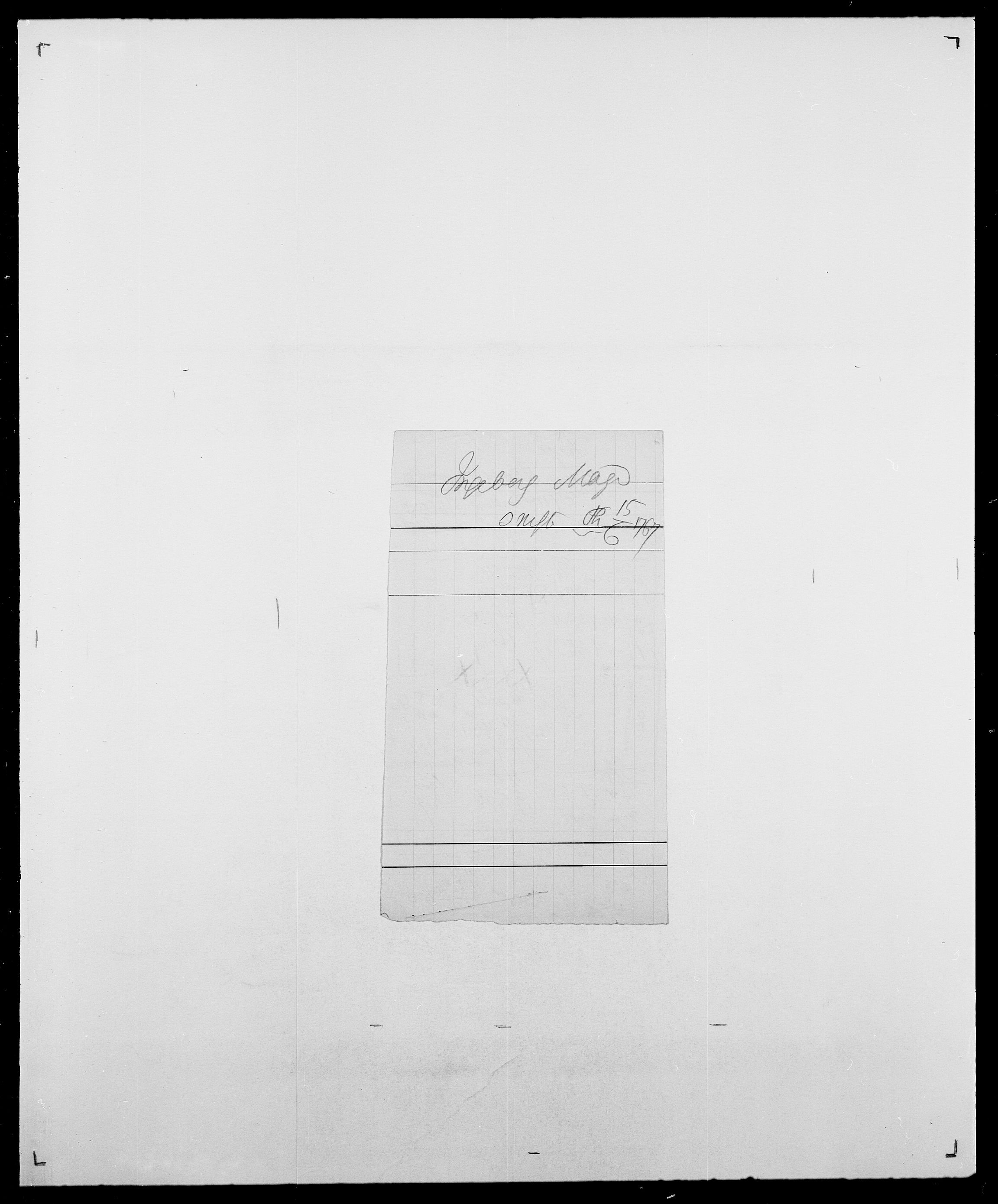 Delgobe, Charles Antoine - samling, SAO/PAO-0038/D/Da/L0043: Wulfsberg - v. Zanten, s. 123