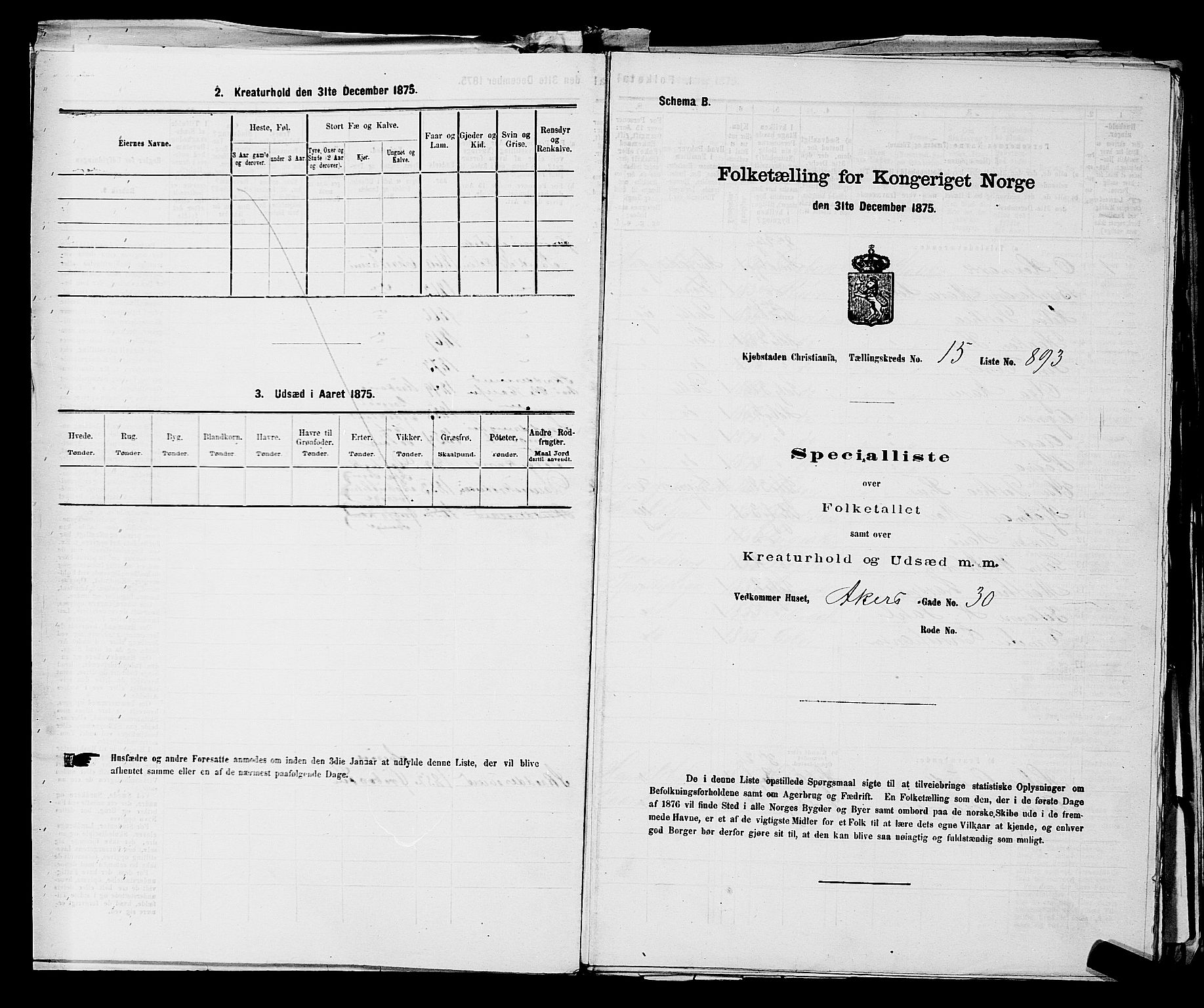 RA, Folketelling 1875 for 0301 Kristiania kjøpstad, 1875, s. 2771