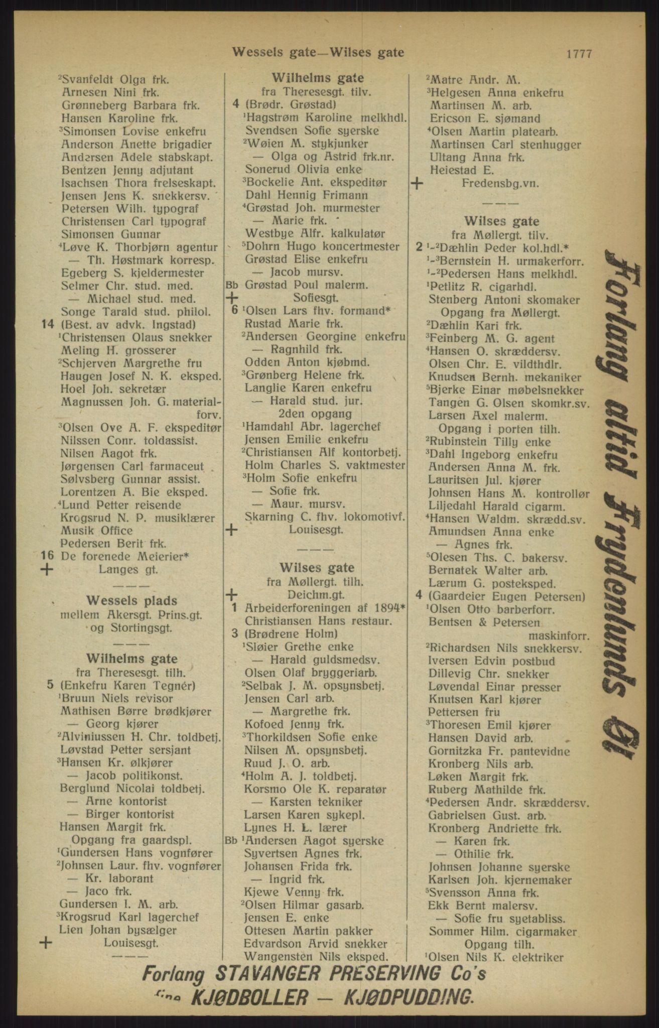 Kristiania/Oslo adressebok, PUBL/-, 1915, s. 1777