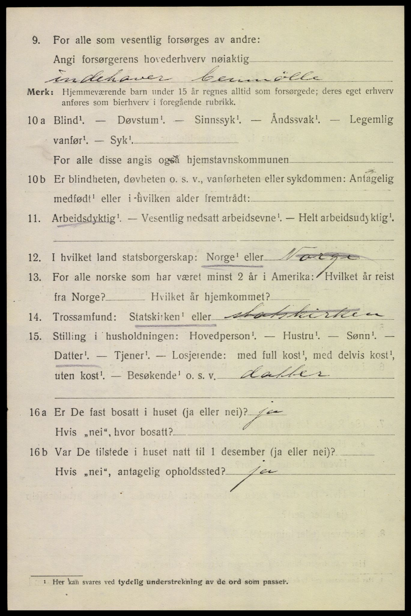 SAK, Folketelling 1920 for 1004 Flekkefjord kjøpstad, 1920, s. 5751