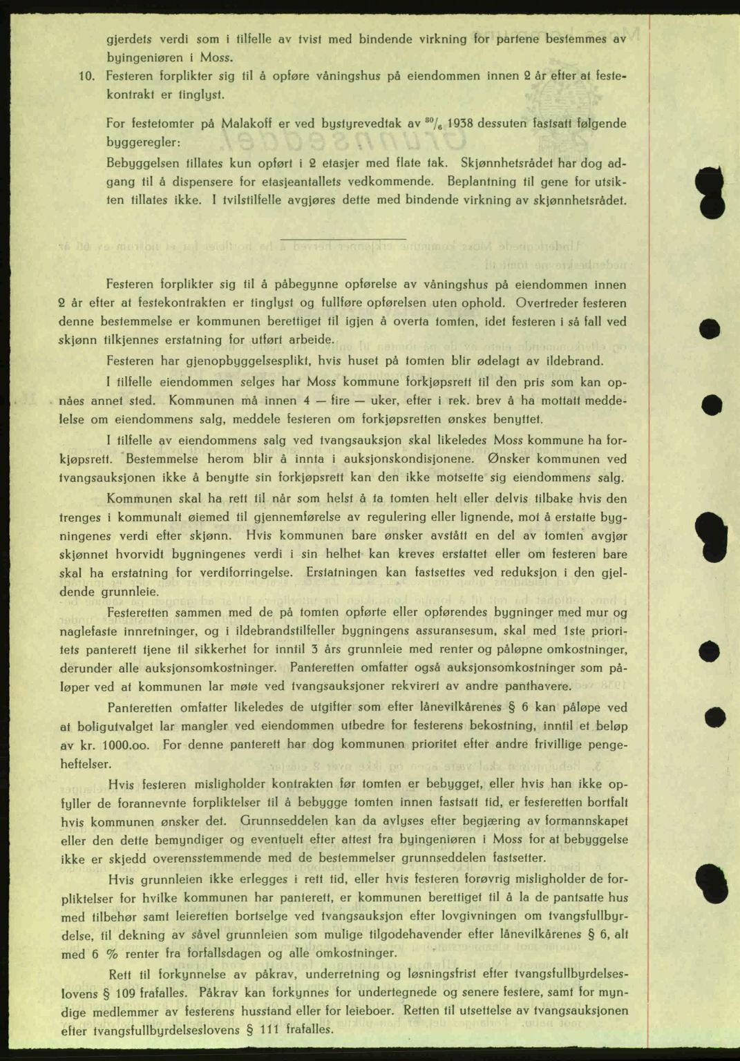 Moss sorenskriveri, SAO/A-10168: Pantebok nr. A5, 1938-1939, Dagboknr: 2713/1938