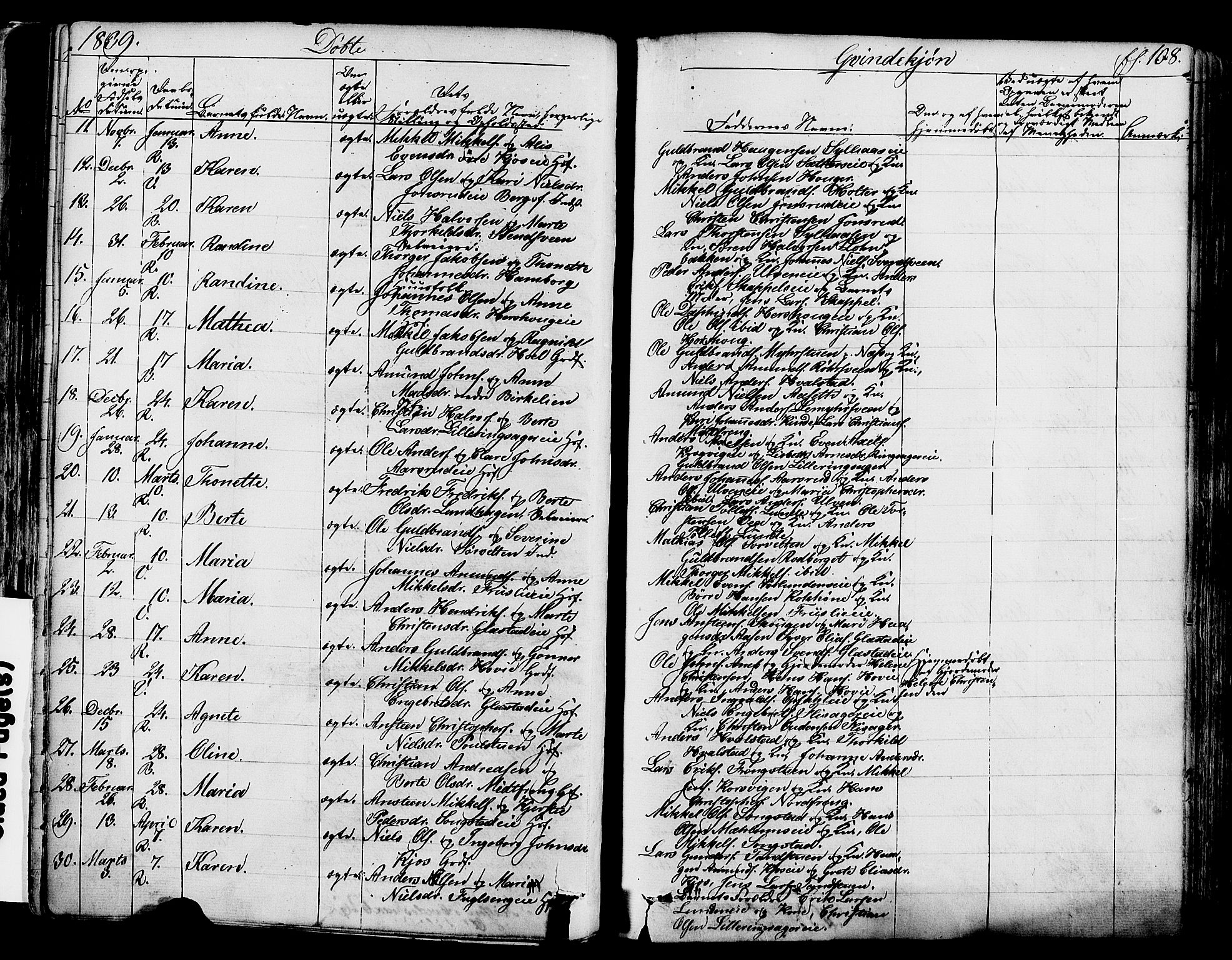 Ringsaker prestekontor, AV/SAH-PREST-014/K/Ka/L0008: Ministerialbok nr. 8, 1837-1850, s. 108