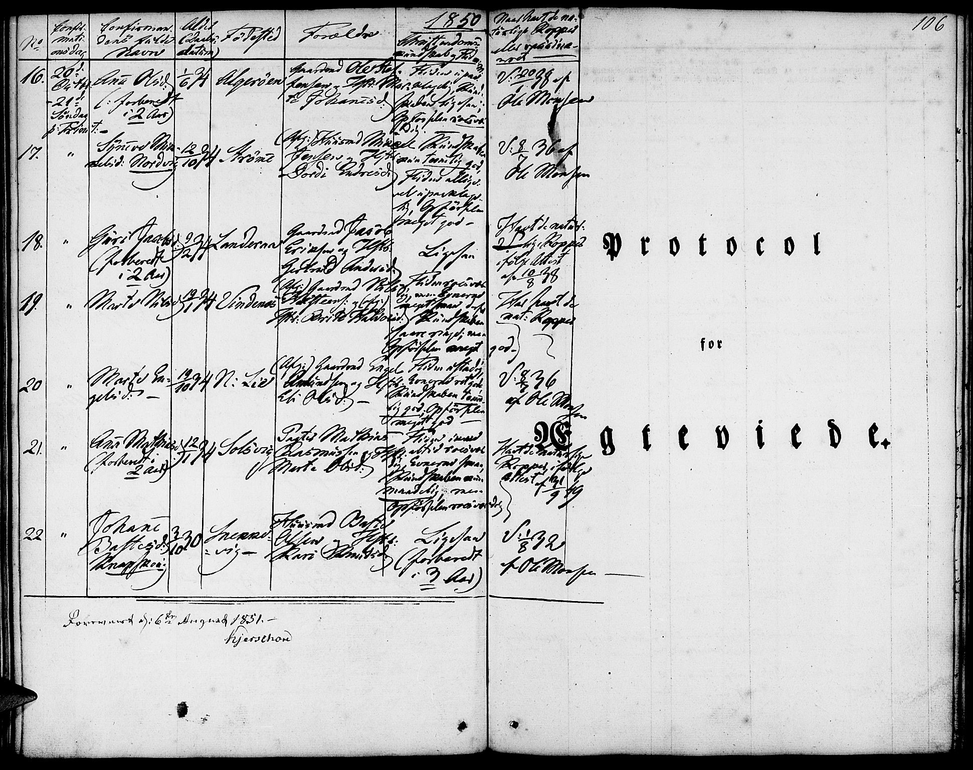 Fjell sokneprestembete, SAB/A-75301/H/Haa: Ministerialbok nr. A 1, 1835-1850, s. 106