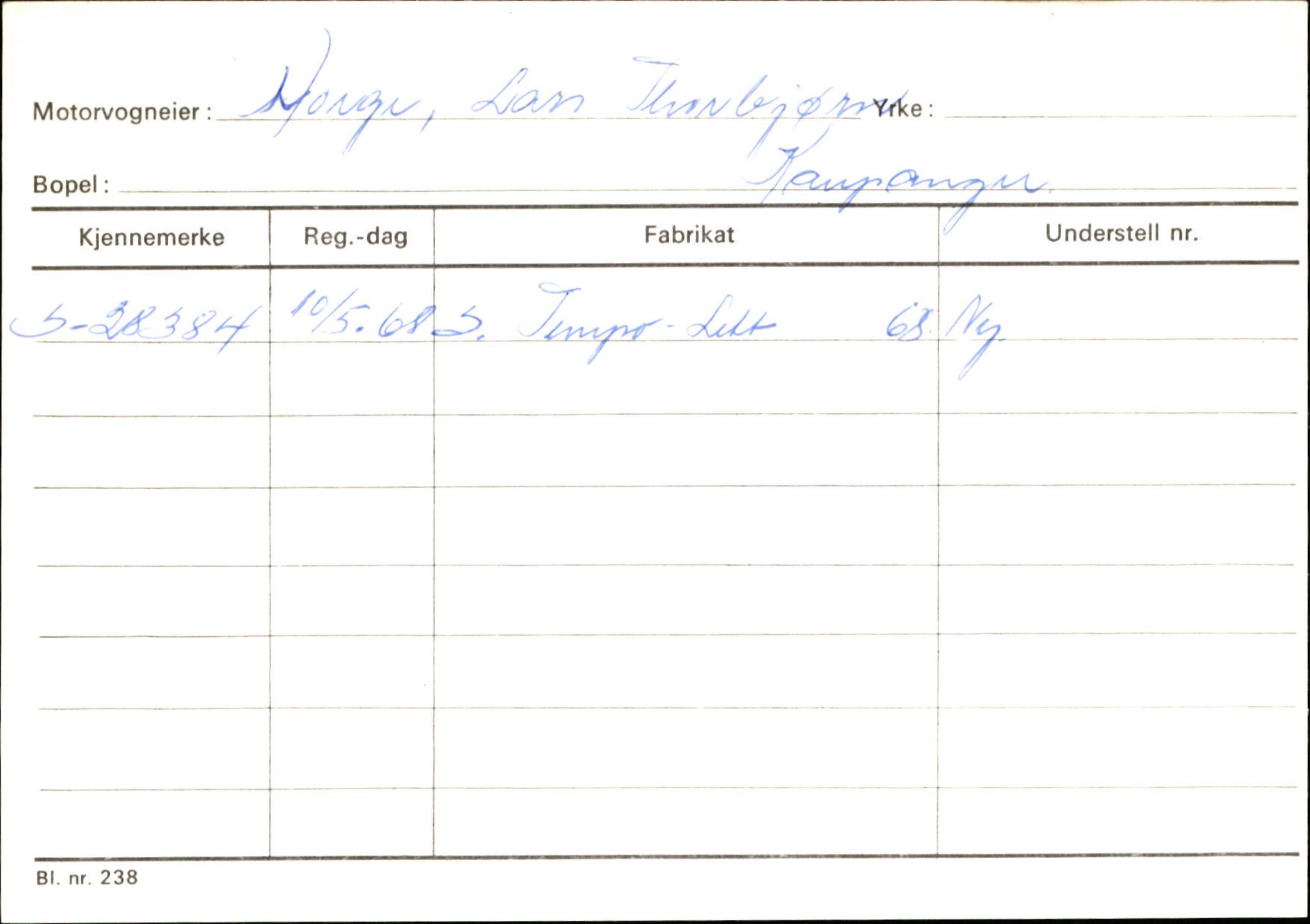 Statens vegvesen, Sogn og Fjordane vegkontor, SAB/A-5301/4/F/L0124: Eigarregister Sogndal A-U, 1945-1975, s. 1081