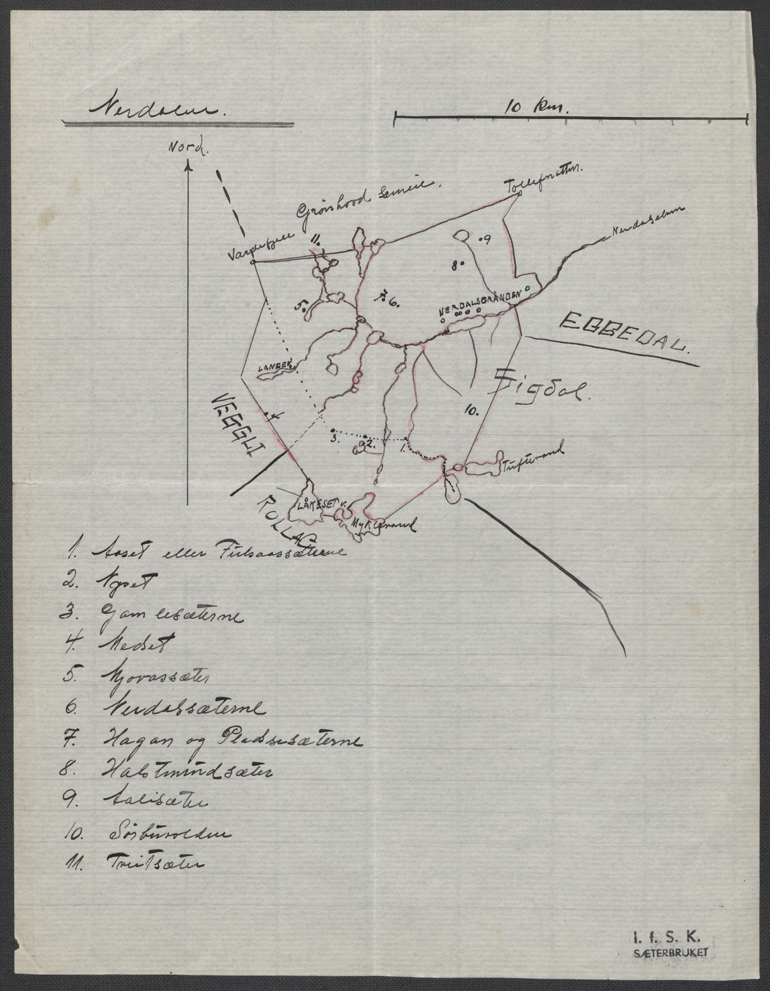 Instituttet for sammenlignende kulturforskning, AV/RA-PA-0424/F/Fc/L0006/0001: Eske B6: / Buskerud (perm XIII), 1934-1936