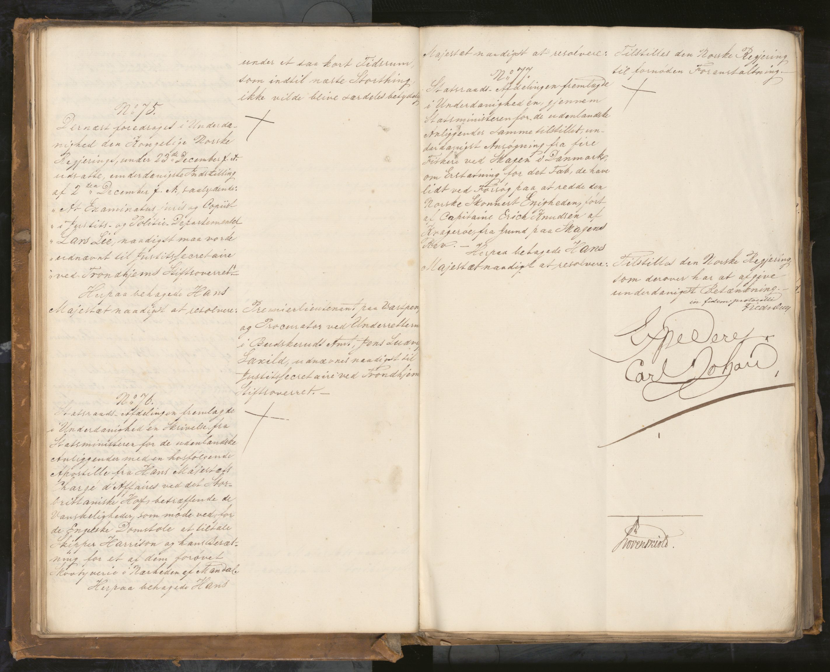 Statsrådssekretariatet, AV/RA-S-1001/A/Ab/L0040: Kgl. res. nr. 1-568, 1. halvår, 1835