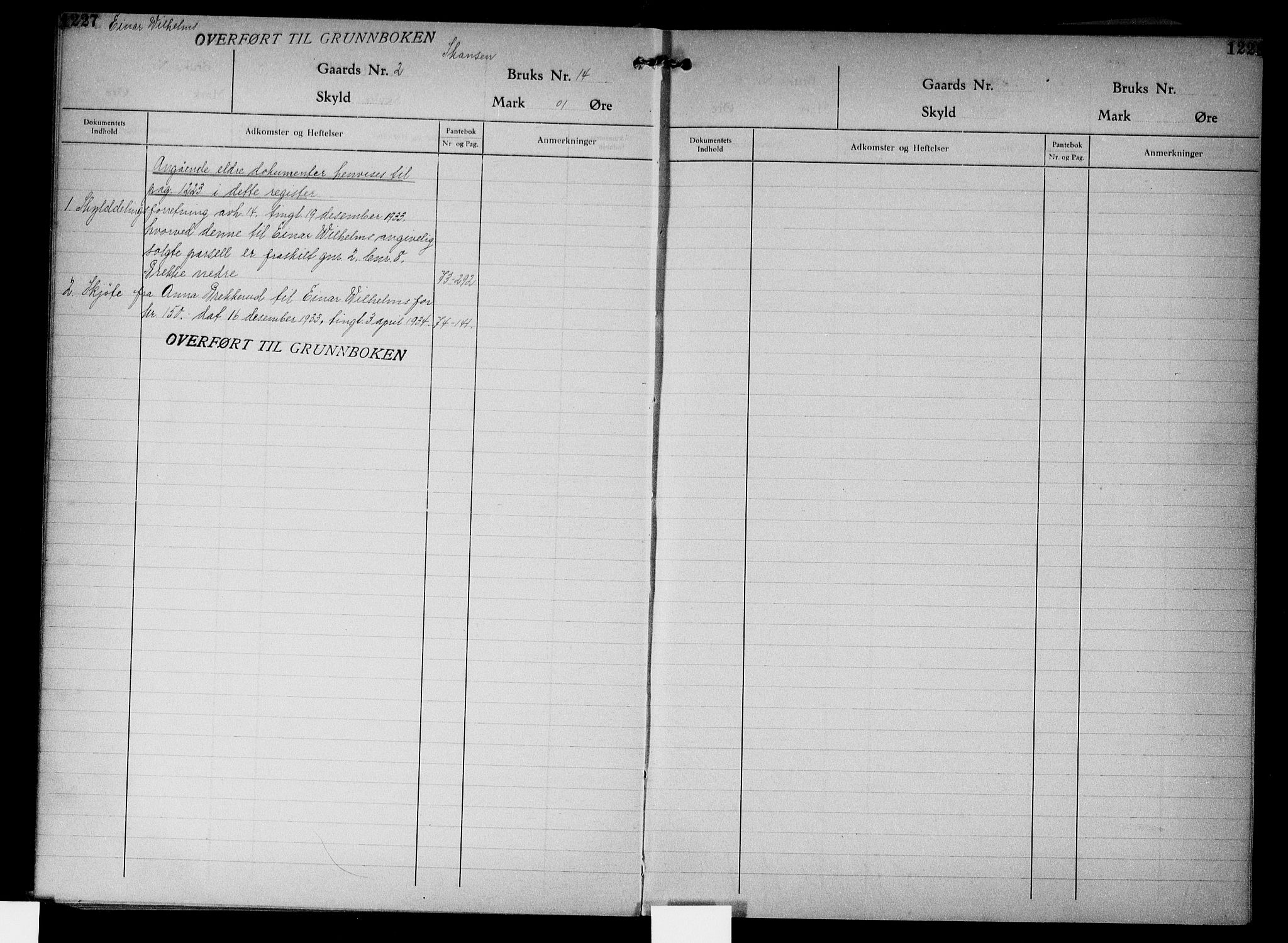 Onsøy sorenskriveri, AV/SAO-A-10474/G/Gb/Gbc/L0004: Panteregister nr. III 4, 1926, s. 1227-1228