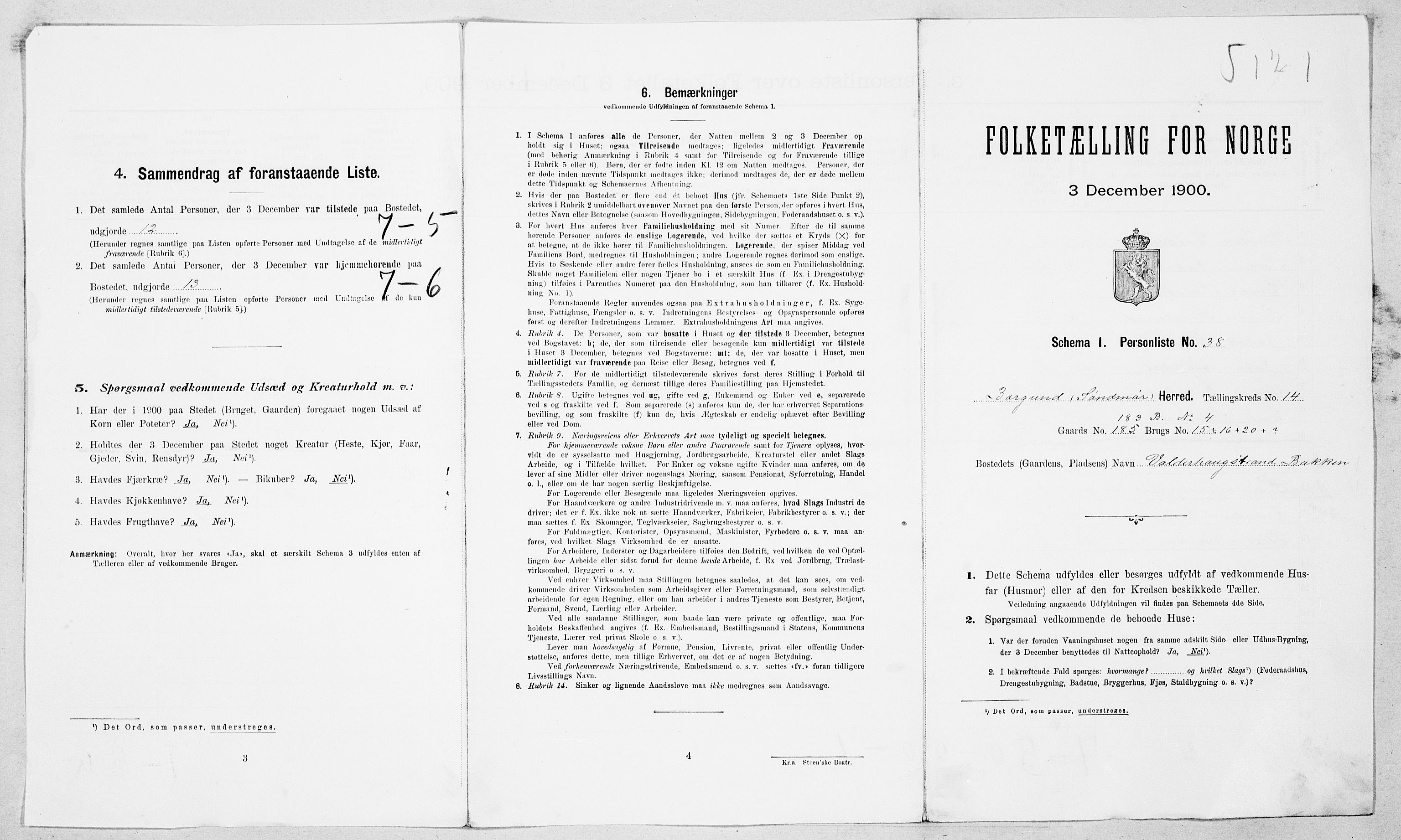 SAT, Folketelling 1900 for 1531 Borgund herred, 1900, s. 929